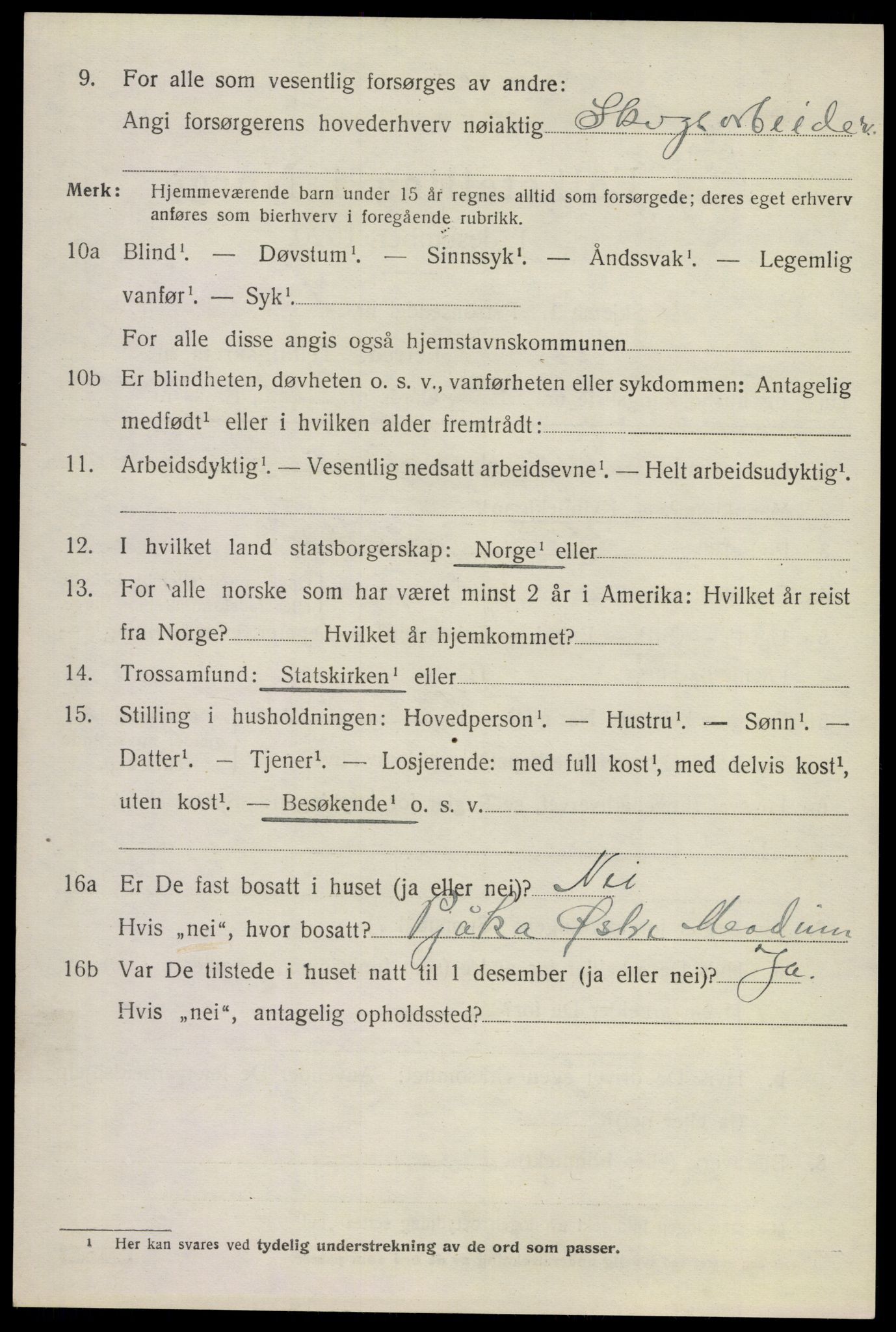 SAKO, 1920 census for Modum, 1920, p. 27626