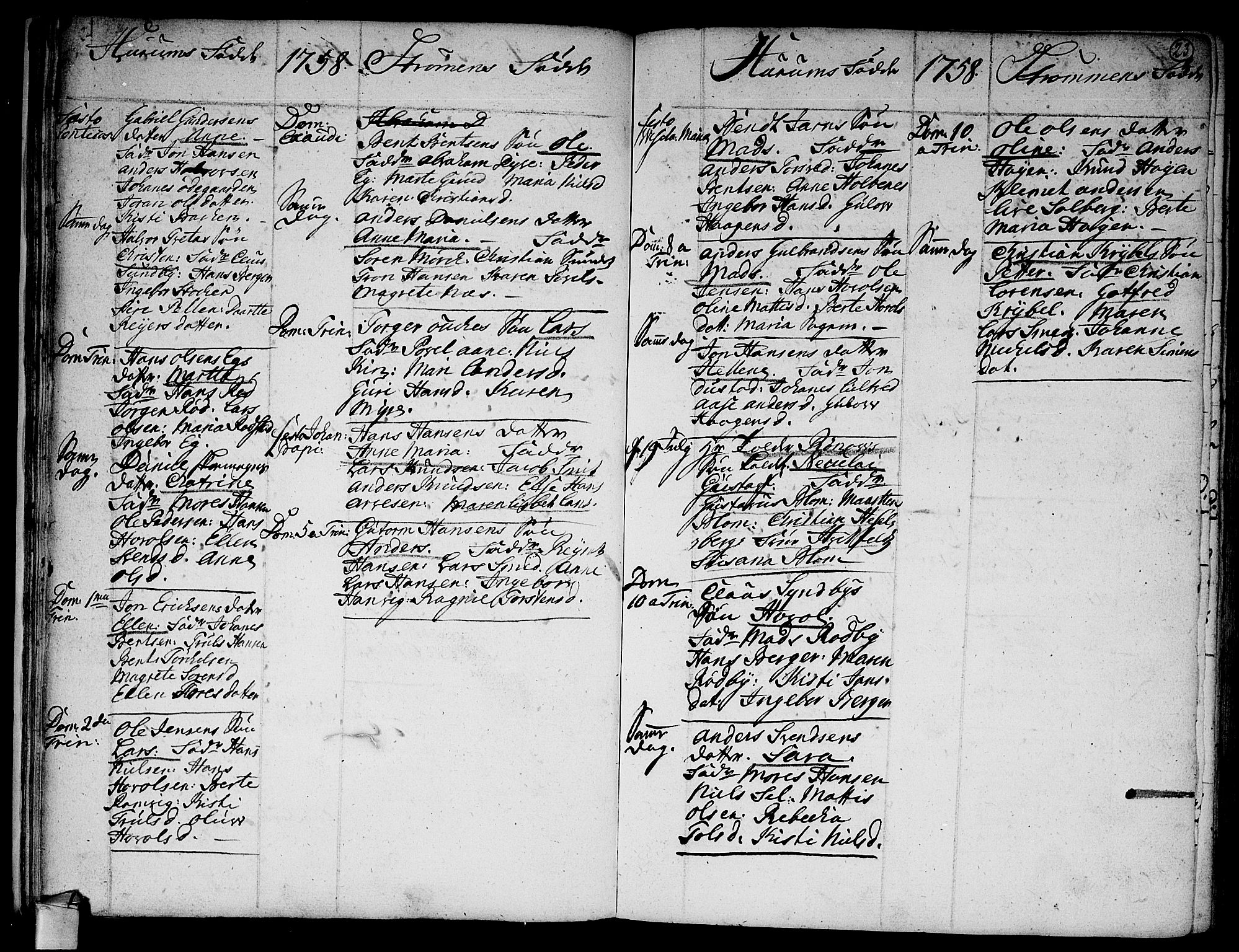 Hurum kirkebøker, SAKO/A-229/F/Fa/L0006: Parish register (official) no. 6, 1756-1770, p. 23