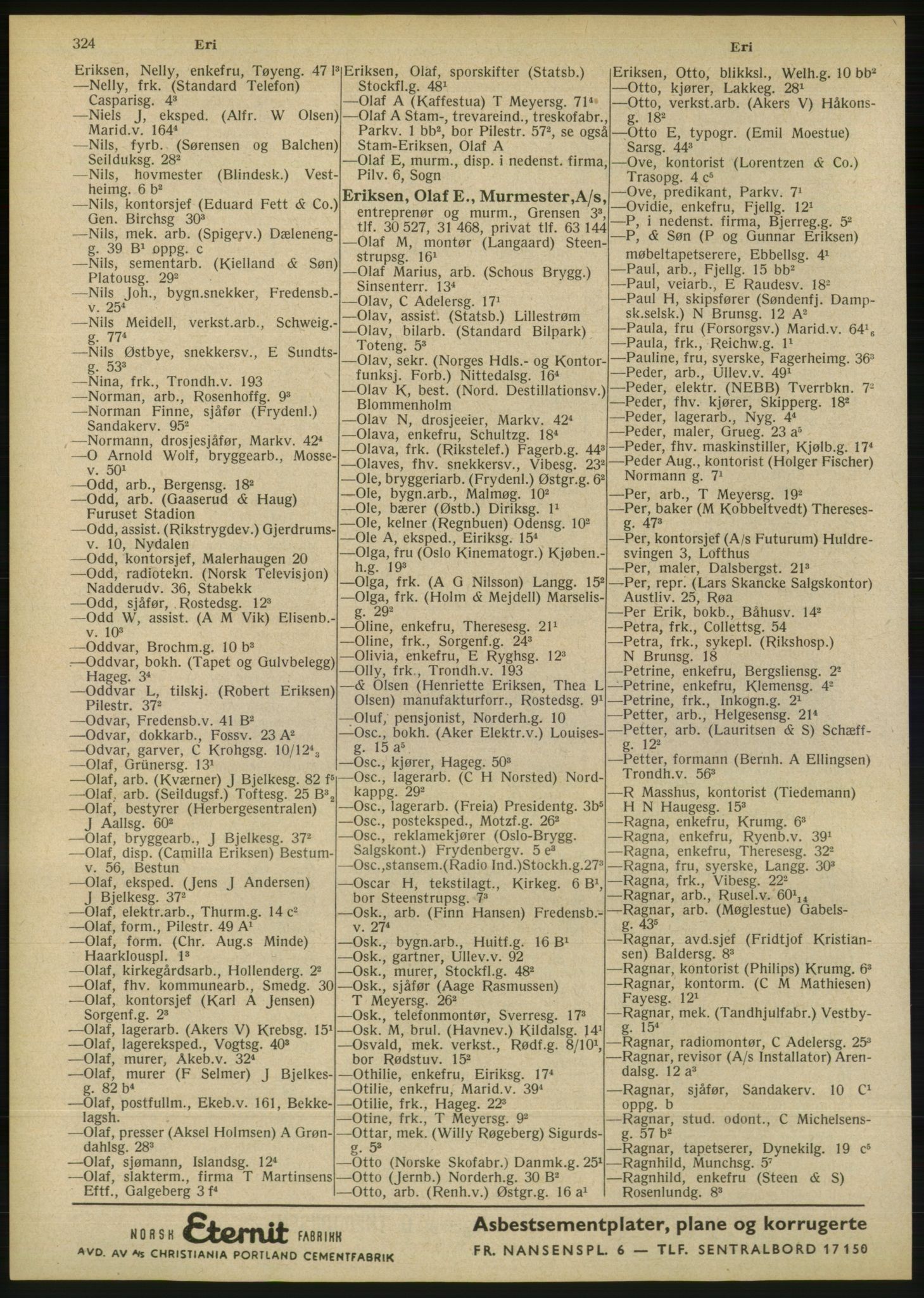 Kristiania/Oslo adressebok, PUBL/-, 1946, p. 324