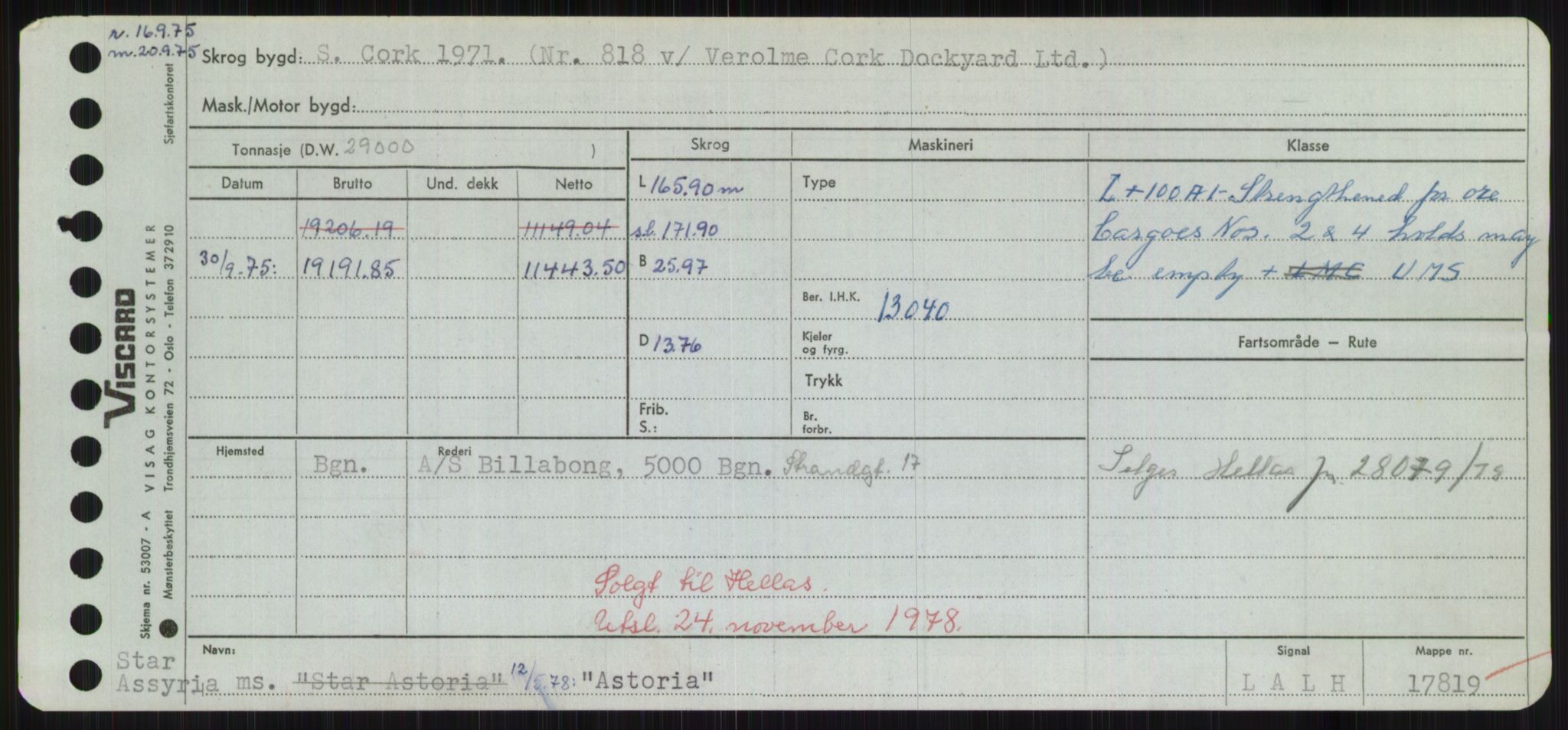 Sjøfartsdirektoratet med forløpere, Skipsmålingen, RA/S-1627/H/Hd/L0002: Fartøy, Apa-Axe, p. 315