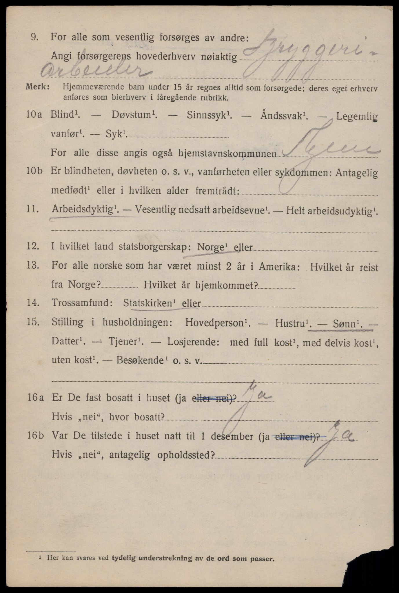 SAT, 1920 census for Trondheim, 1920, p. 128793