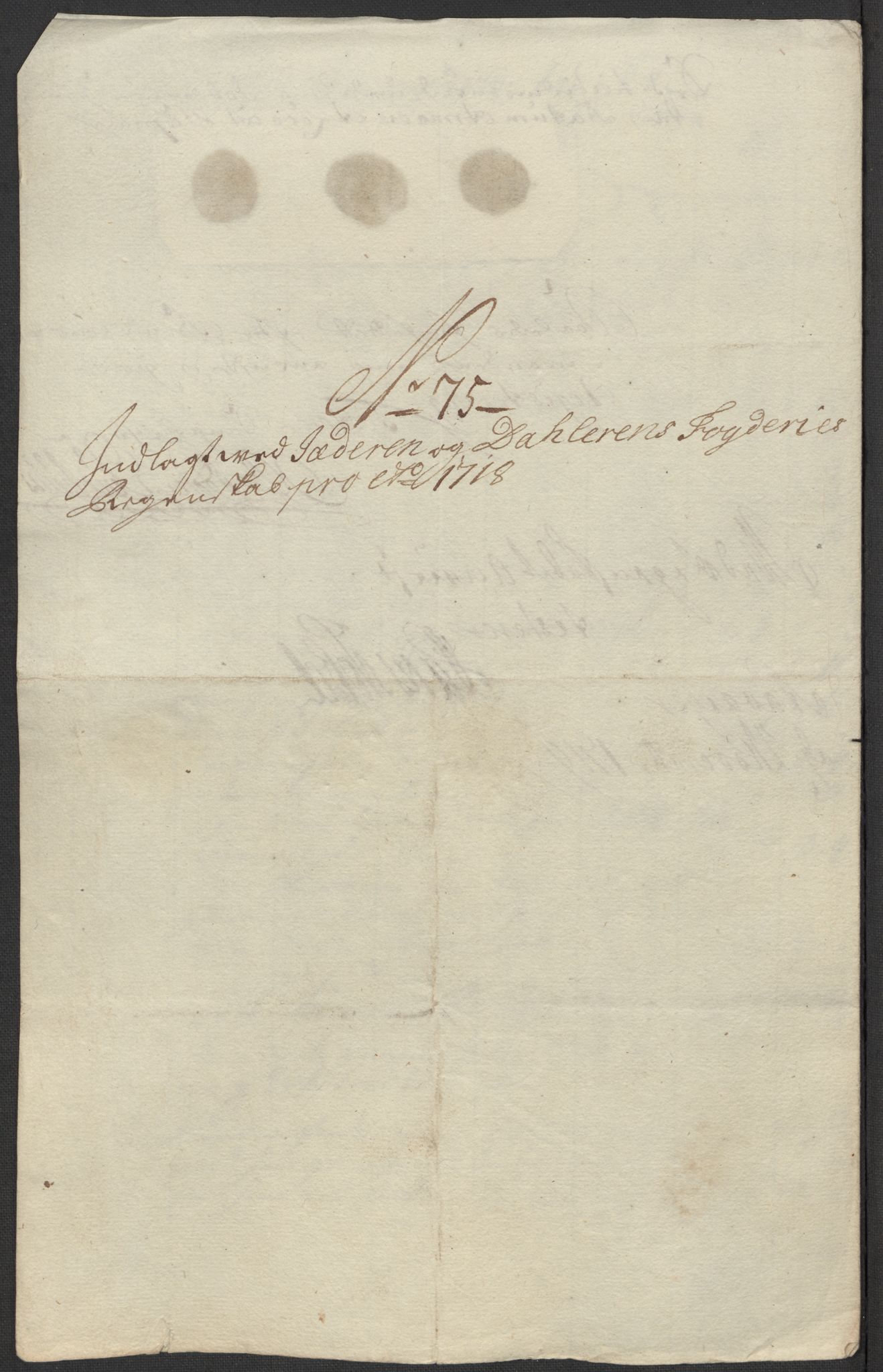 Rentekammeret inntil 1814, Reviderte regnskaper, Fogderegnskap, AV/RA-EA-4092/R46/L2743: Fogderegnskap Jæren og Dalane, 1718, p. 308