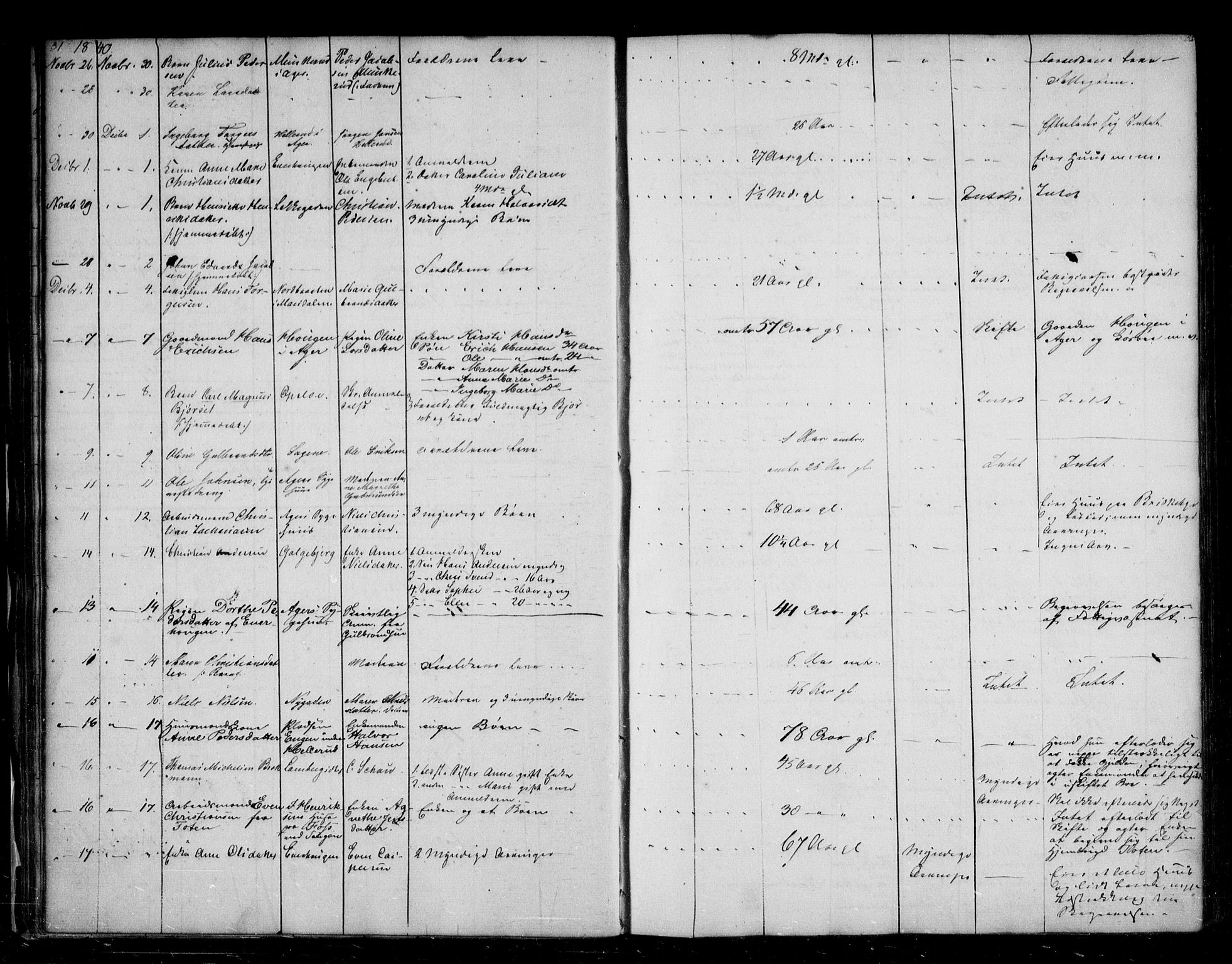 Aker sorenskriveri, SAO/A-10895/H/Ha/Haa/L0002: Dødsanmeldelsesprotokoll, 1839-1850, p. 51-52