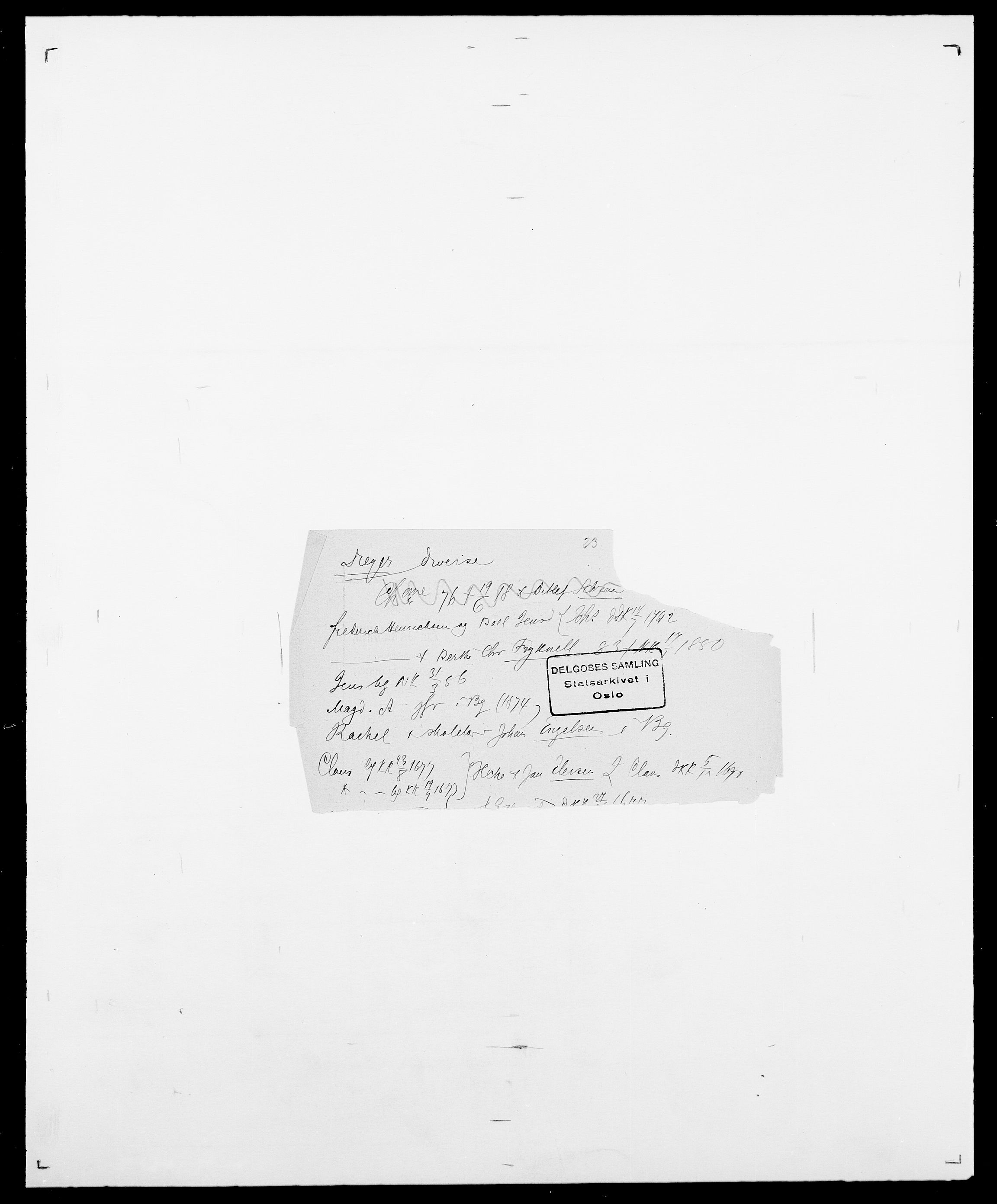 Delgobe, Charles Antoine - samling, SAO/PAO-0038/D/Da/L0009: Dahl - v. Düren, p. 773