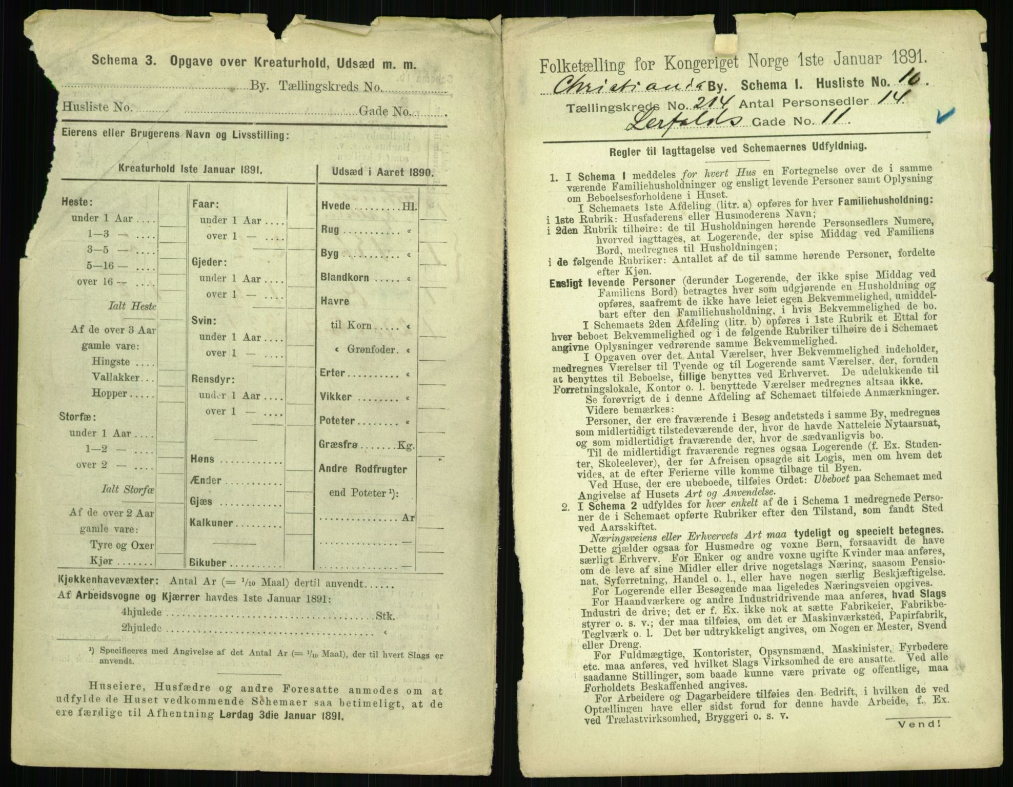 RA, 1891 census for 0301 Kristiania, 1891, p. 127270