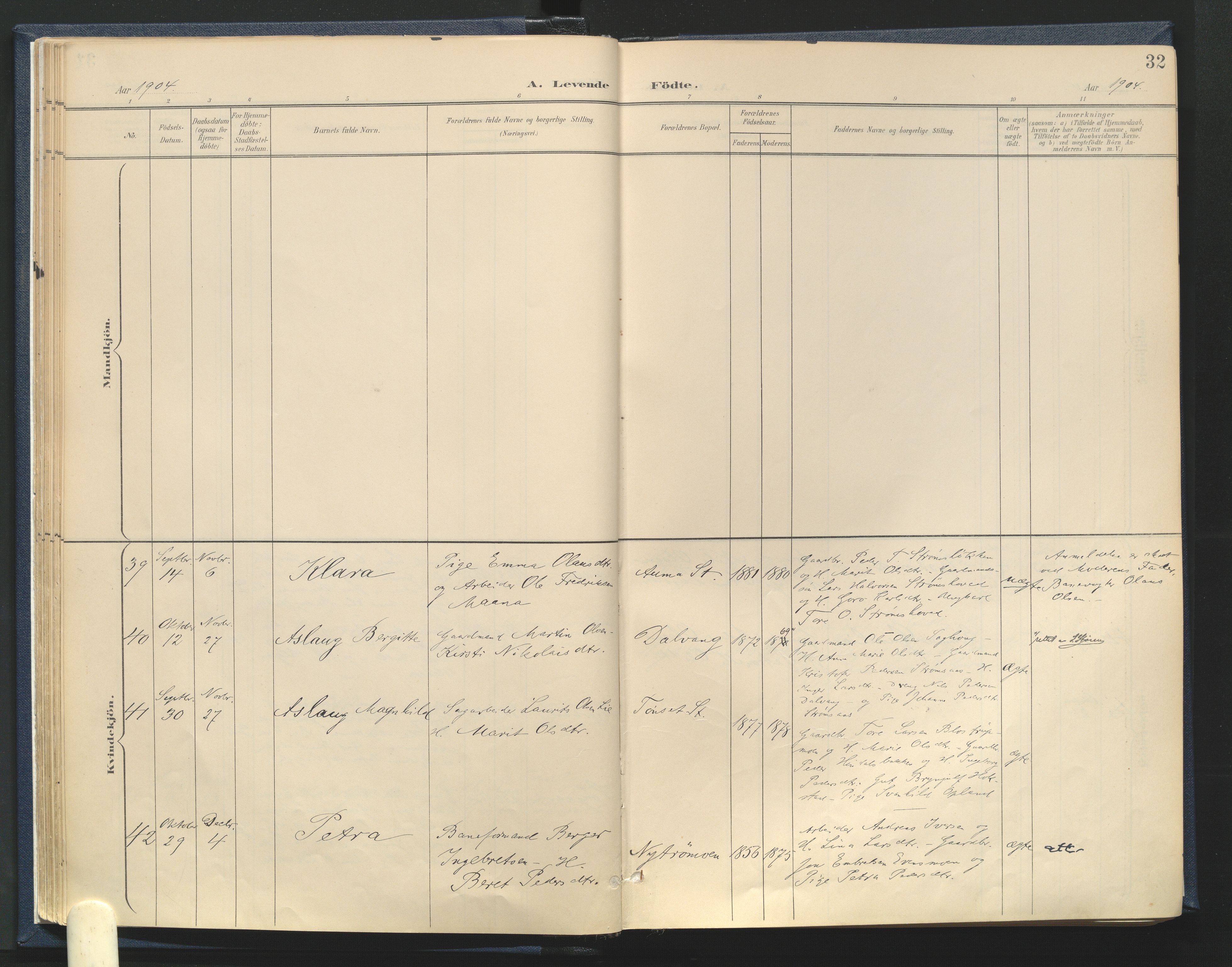 Tynset prestekontor, AV/SAH-PREST-058/H/Ha/Haa/L0025: Parish register (official) no. 25, 1900-1914, p. 32