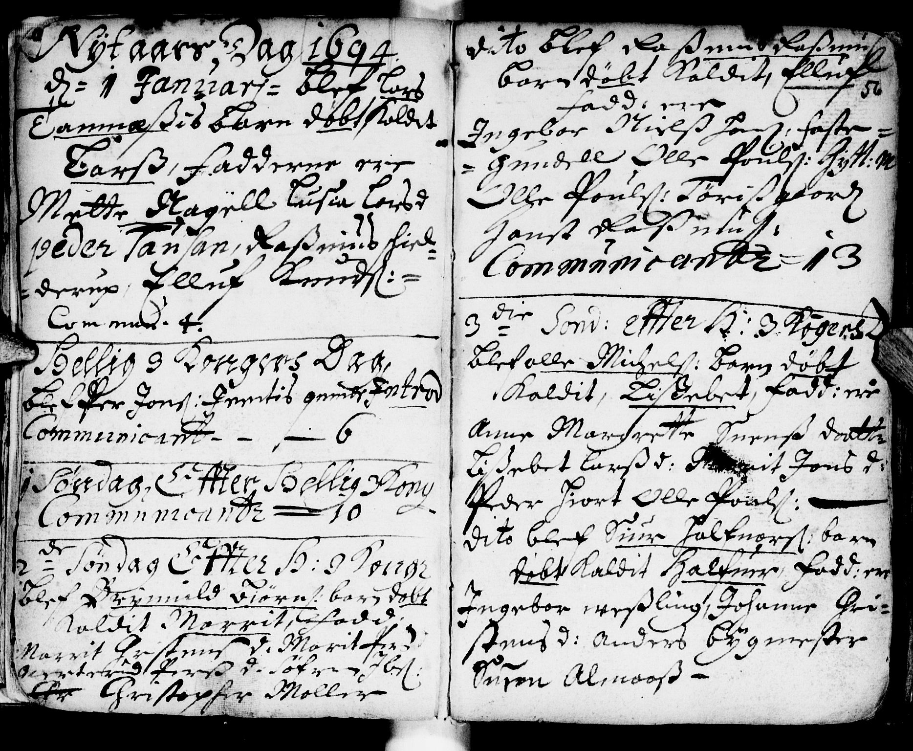 Ministerialprotokoller, klokkerbøker og fødselsregistre - Sør-Trøndelag, SAT/A-1456/681/L0923: Parish register (official) no. 681A01, 1691-1700, p. 56