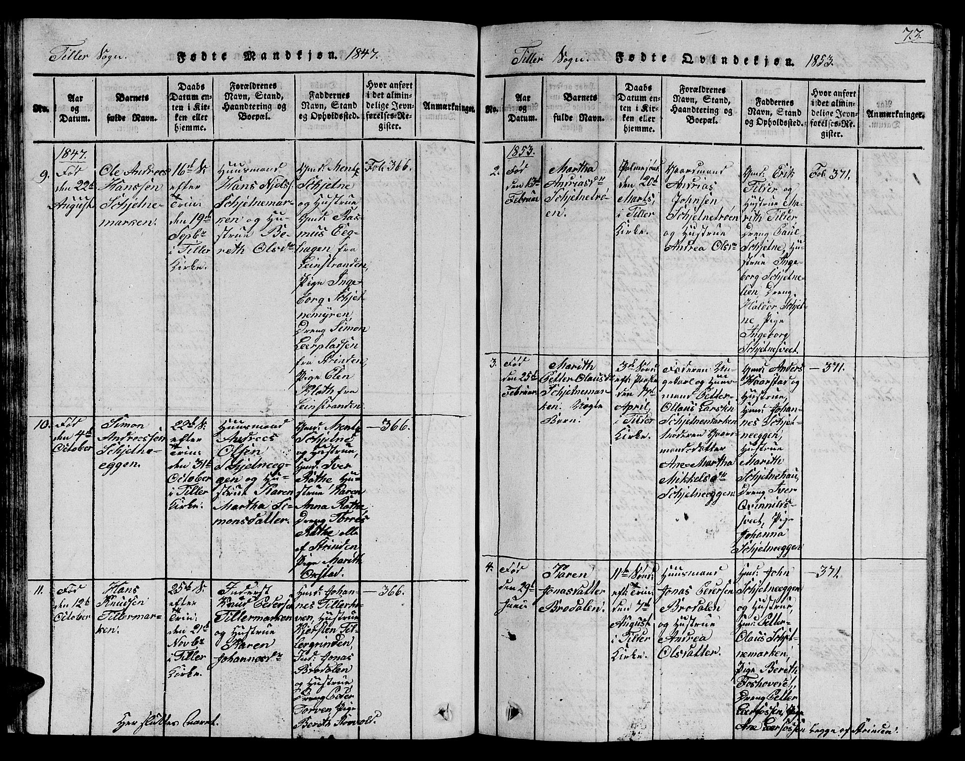 Ministerialprotokoller, klokkerbøker og fødselsregistre - Sør-Trøndelag, SAT/A-1456/621/L0458: Parish register (copy) no. 621C01, 1816-1865, p. 73