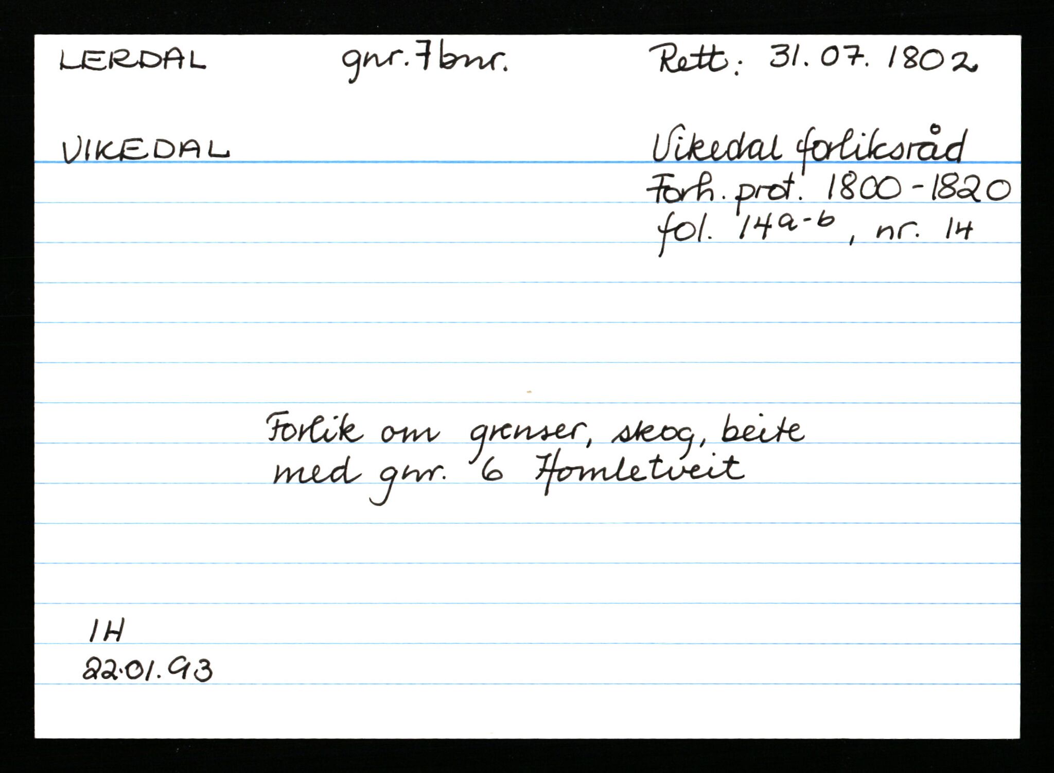 Statsarkivet i Stavanger, AV/SAST-A-101971/03/Y/Ym/L0035: Åstedskort sortert etter gårdsnavn: Leiranger - Lindanger, 1600-1950, p. 145