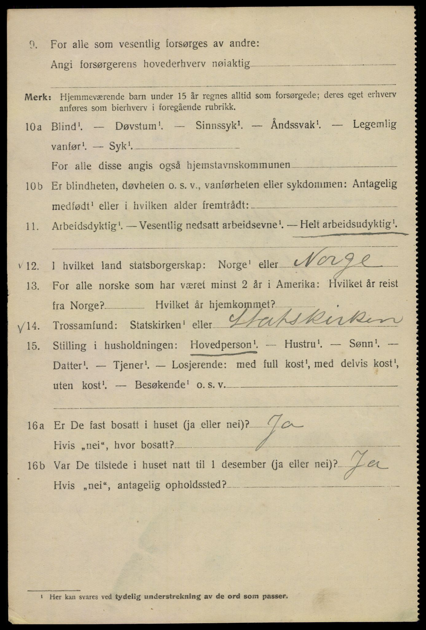 SAO, 1920 census for Kristiania, 1920, p. 152046