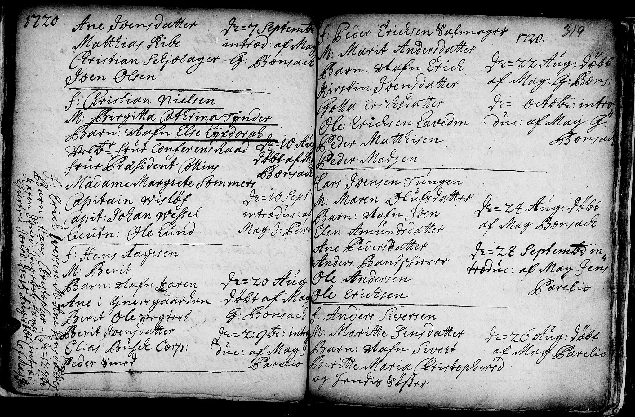 Ministerialprotokoller, klokkerbøker og fødselsregistre - Sør-Trøndelag, AV/SAT-A-1456/601/L0035: Parish register (official) no. 601A03, 1713-1728, p. 319