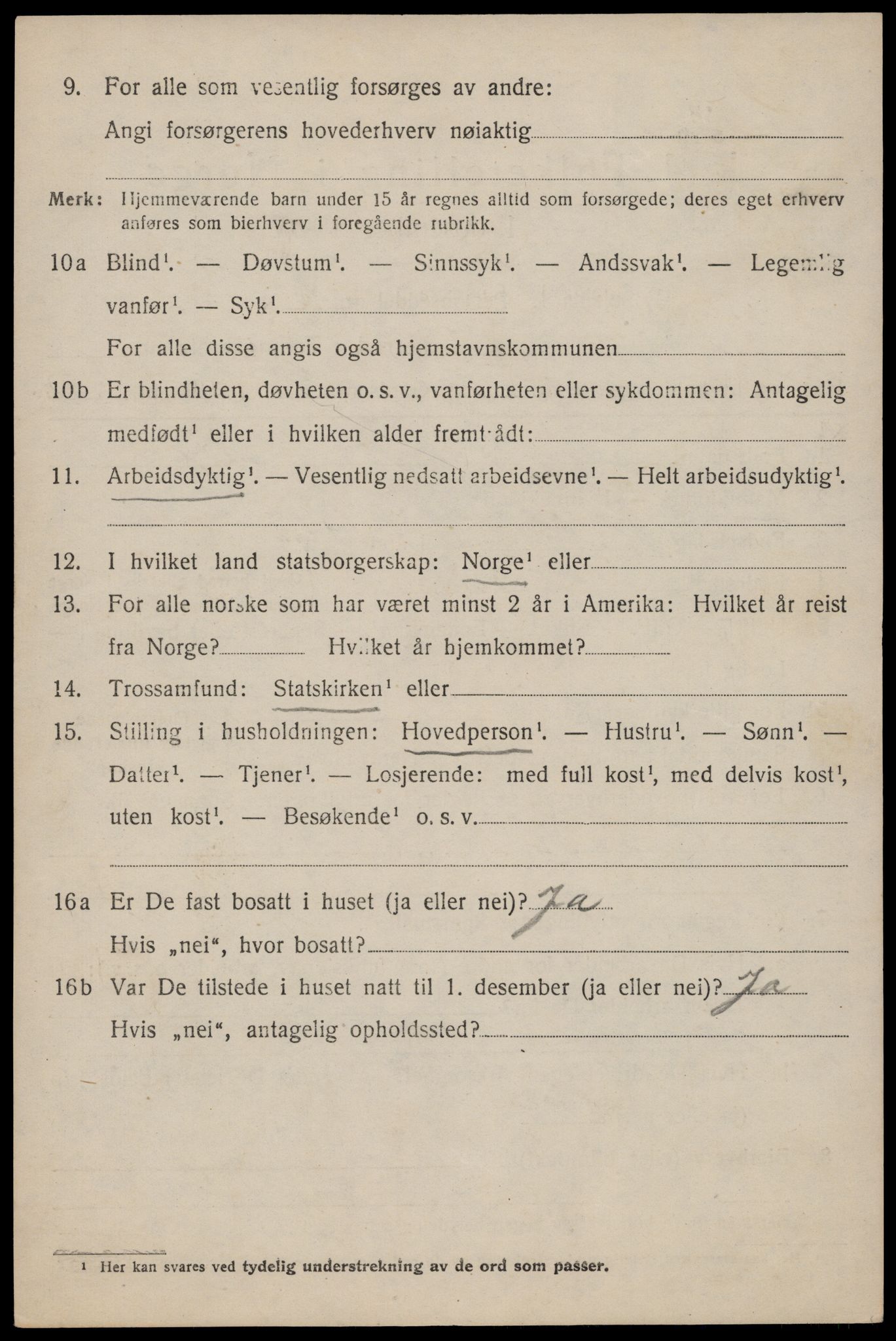 SAST, 1920 census for Håland, 1920, p. 9234