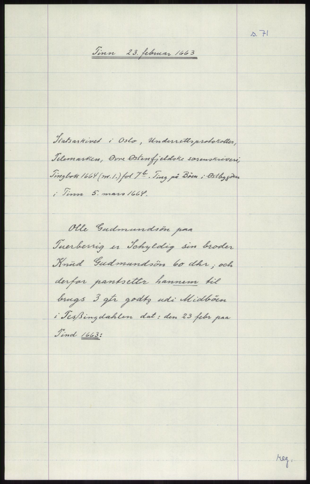 Samlinger til kildeutgivelse, Diplomavskriftsamlingen, AV/RA-EA-4053/H/Ha, p. 3615