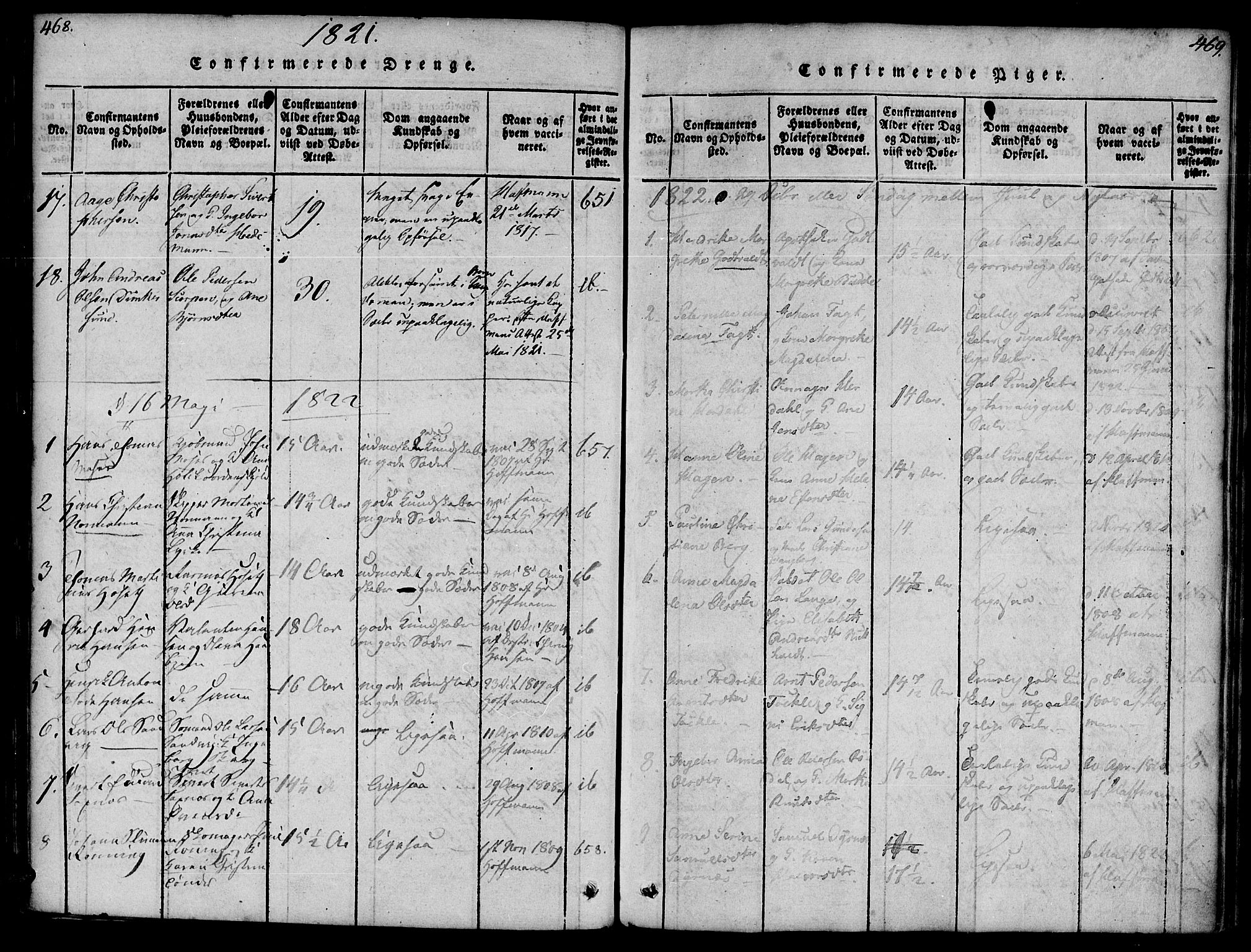 Ministerialprotokoller, klokkerbøker og fødselsregistre - Møre og Romsdal, AV/SAT-A-1454/572/L0842: Parish register (official) no. 572A05, 1819-1832, p. 468-469