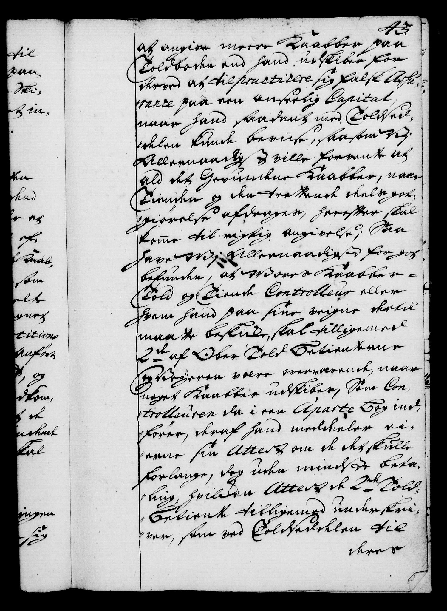 Rentekammeret, Kammerkanselliet, RA/EA-3111/G/Gg/Gga/L0002: Norsk ekspedisjonsprotokoll med register (merket RK 53.2), 1723-1727, p. 43