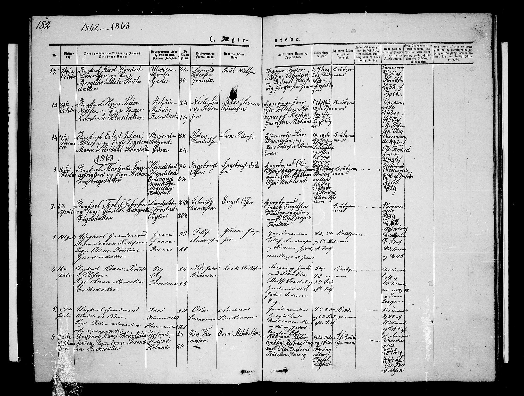 Kvæfjord sokneprestkontor, SATØ/S-1323/G/Ga/Gab/L0003klokker: Parish register (copy) no. 3, 1856-1870, p. 182