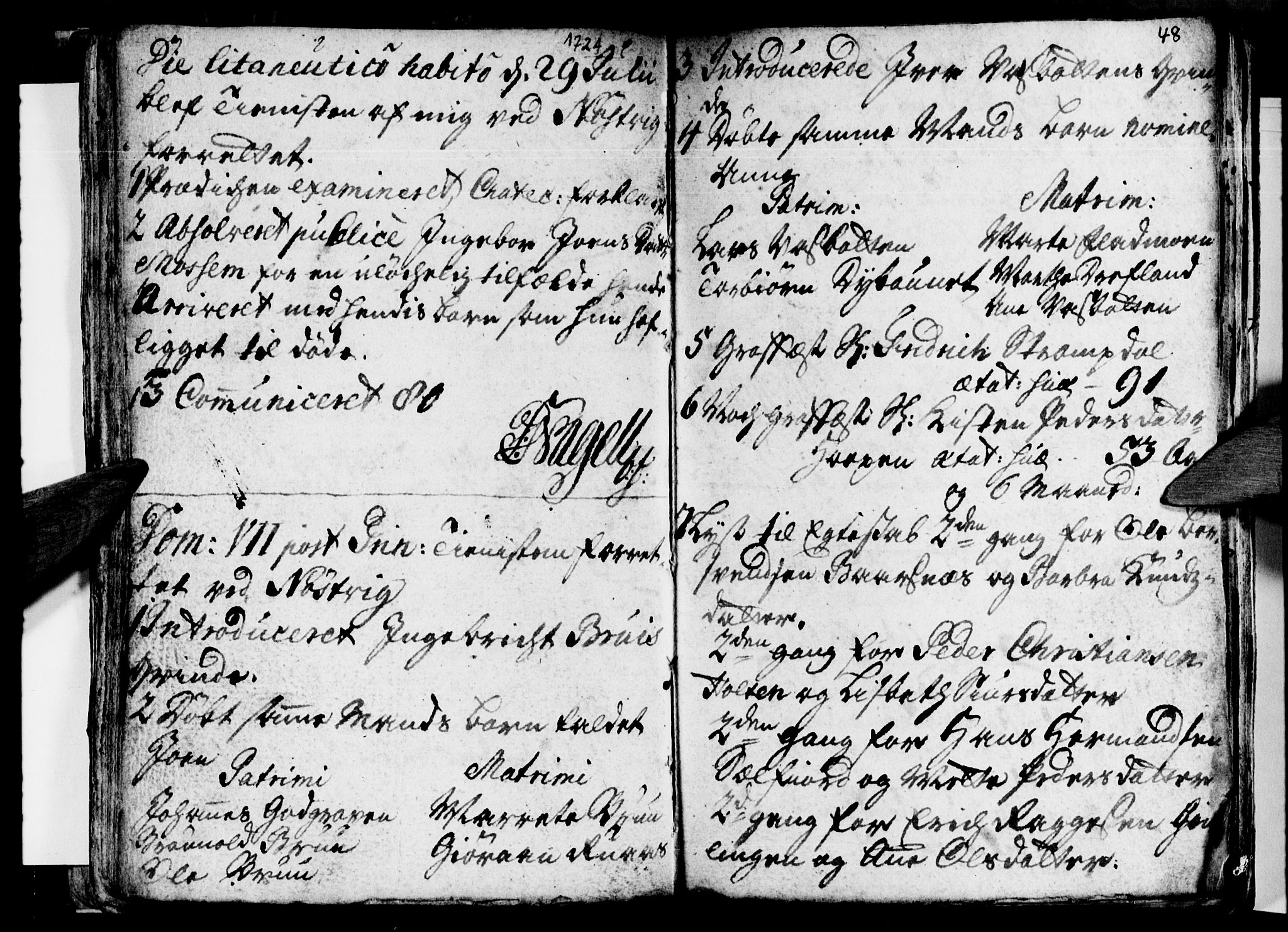 Ministerialprotokoller, klokkerbøker og fødselsregistre - Nordland, AV/SAT-A-1459/814/L0221: Parish register (official) no. 814A02, 1718-1762, p. 48