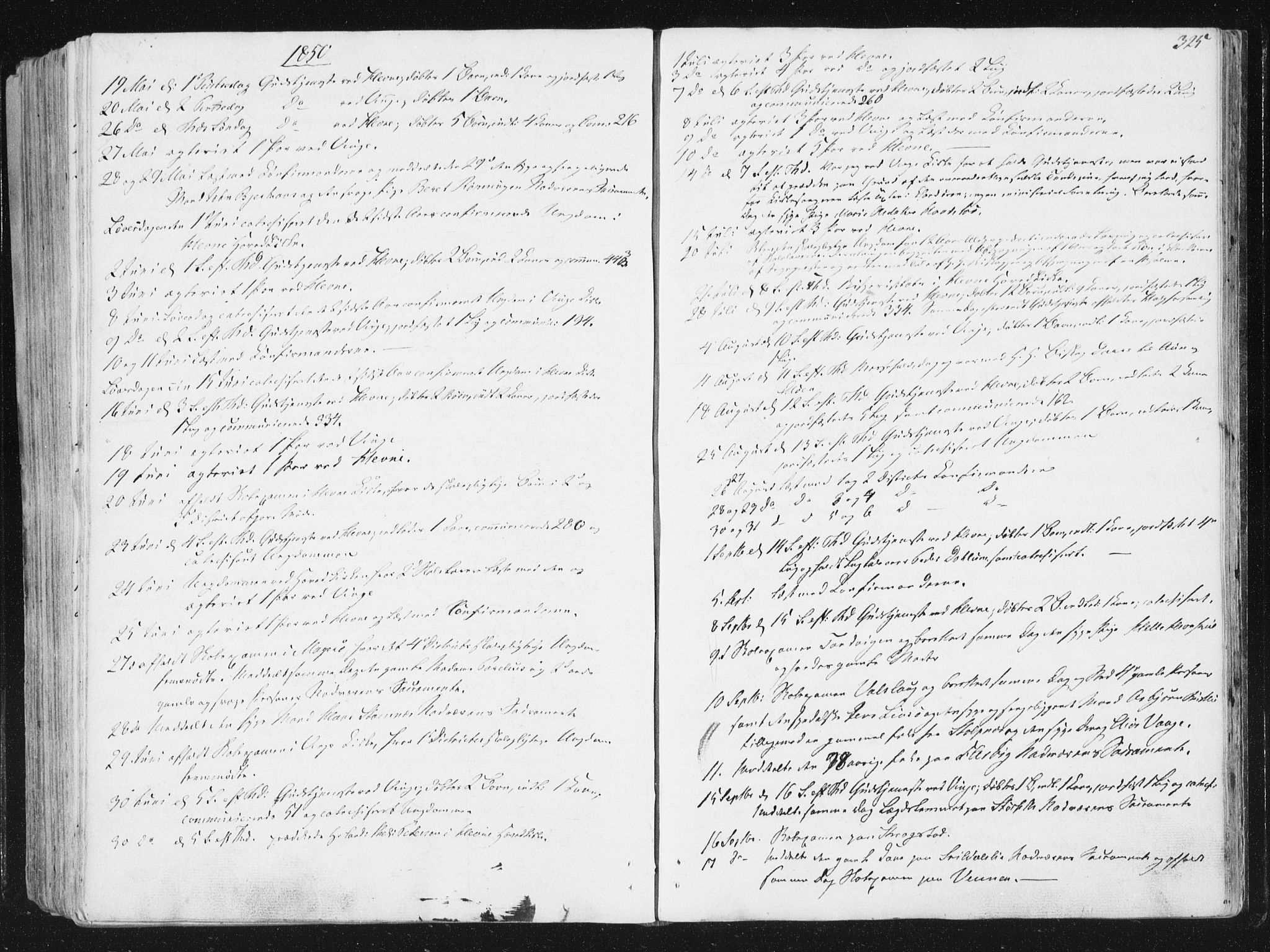 Ministerialprotokoller, klokkerbøker og fødselsregistre - Sør-Trøndelag, SAT/A-1456/630/L0493: Parish register (official) no. 630A06, 1841-1851, p. 325