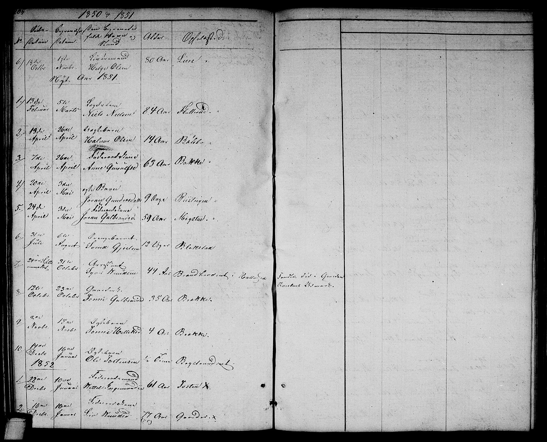Rollag kirkebøker, SAKO/A-240/G/Gb/L0001: Parish register (copy) no. II 1, 1836-1877, p. 205