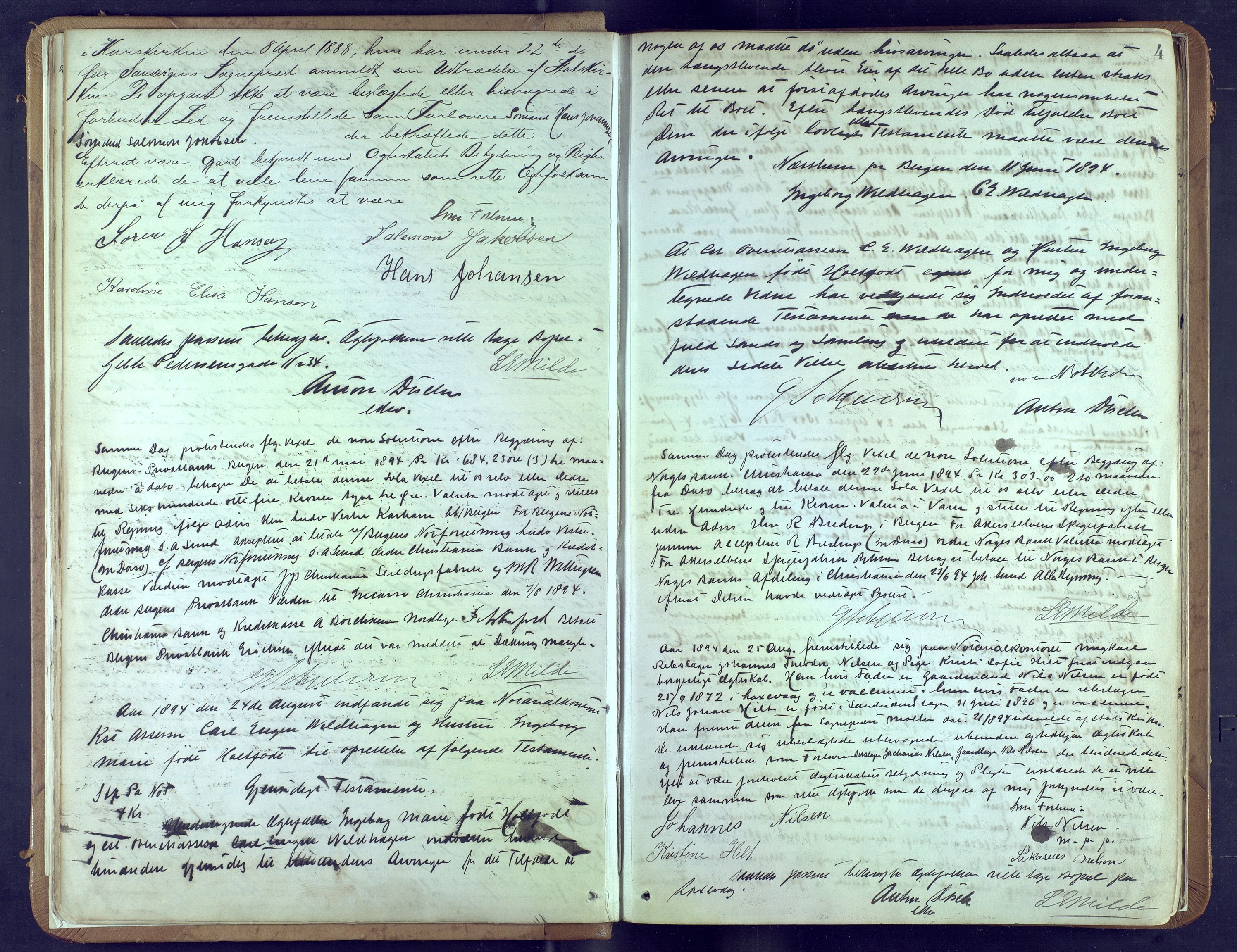 Byfogd og Byskriver i Bergen, AV/SAB-A-3401/10/10A/L0023: Notarialprotokoller, 1894-1897, p. 3b-4a