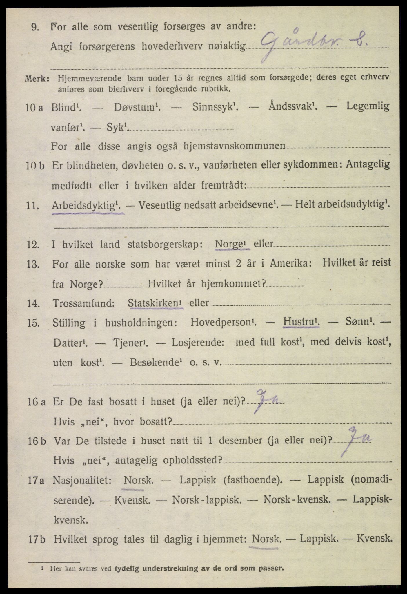 SAT, 1920 census for Nærøy, 1920, p. 4336