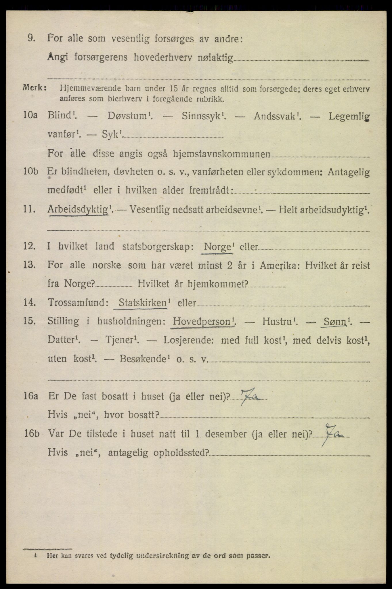 SAK, 1920 census for Finsland, 1920, p. 1803
