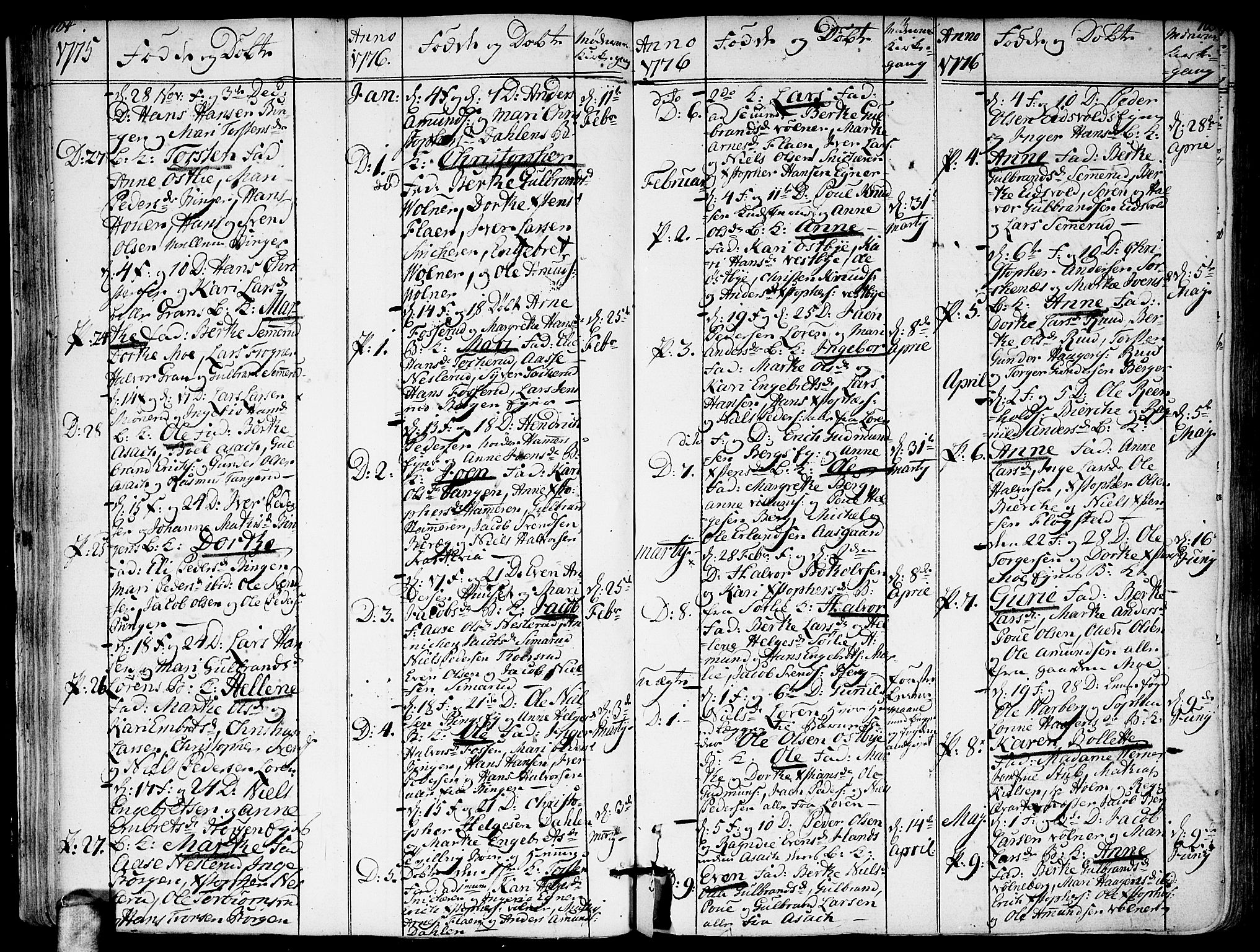 Sørum prestekontor Kirkebøker, SAO/A-10303/F/Fa/L0002: Parish register (official) no. I 2, 1759-1814, p. 104-105