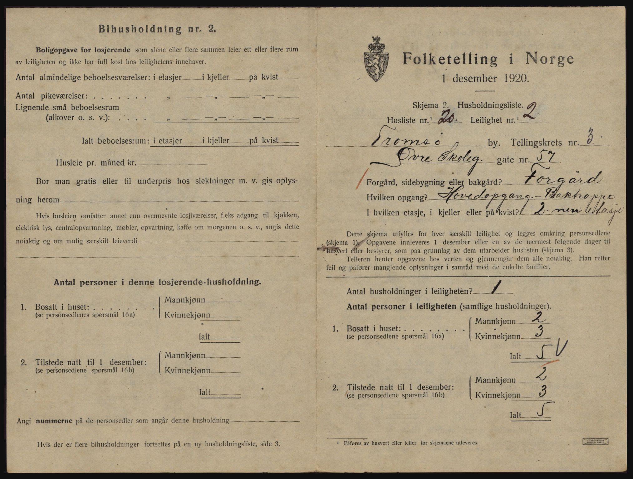 SATØ, 1920 census for Tromsø, 1920, p. 3179