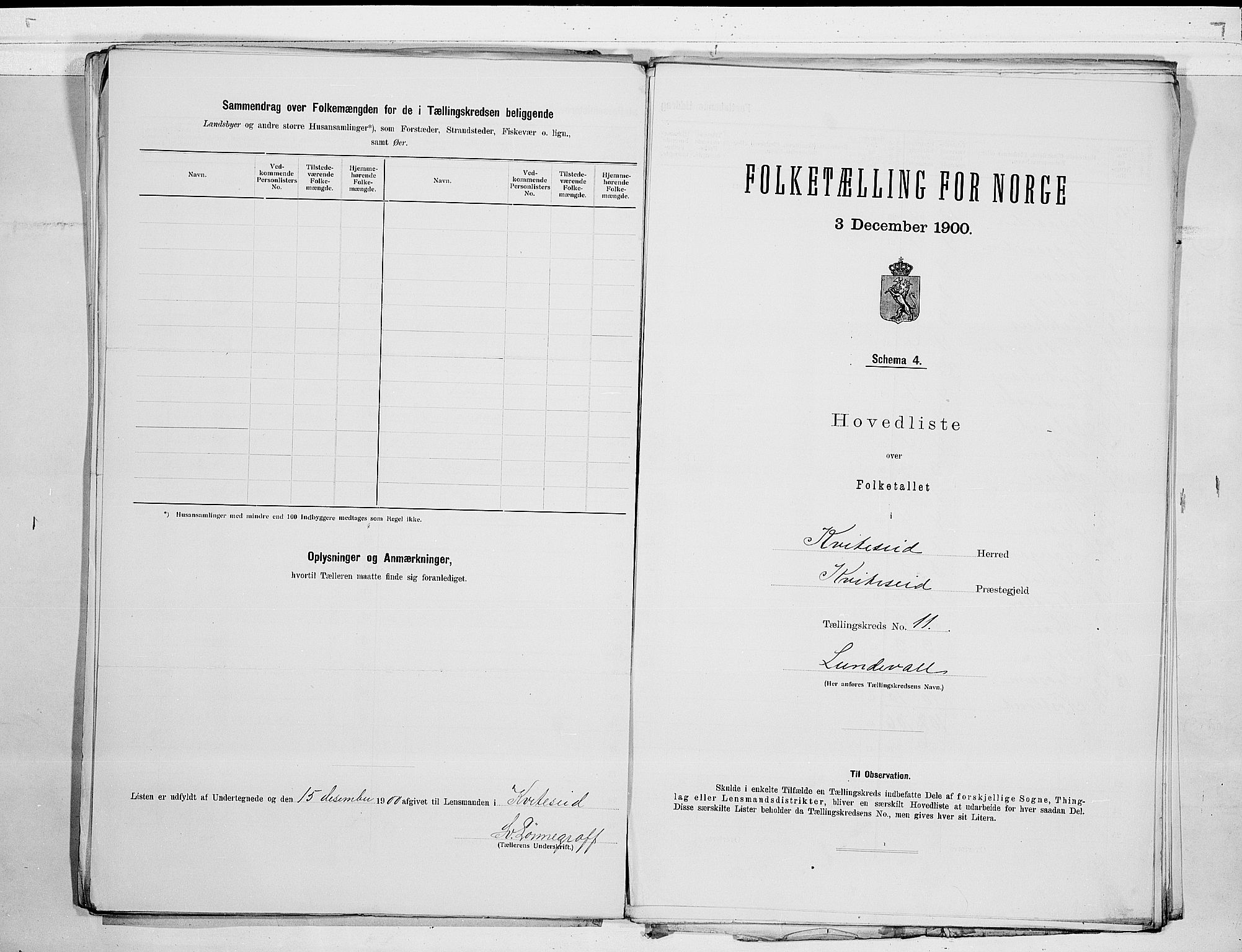 SAKO, 1900 census for Kviteseid, 1900, p. 22