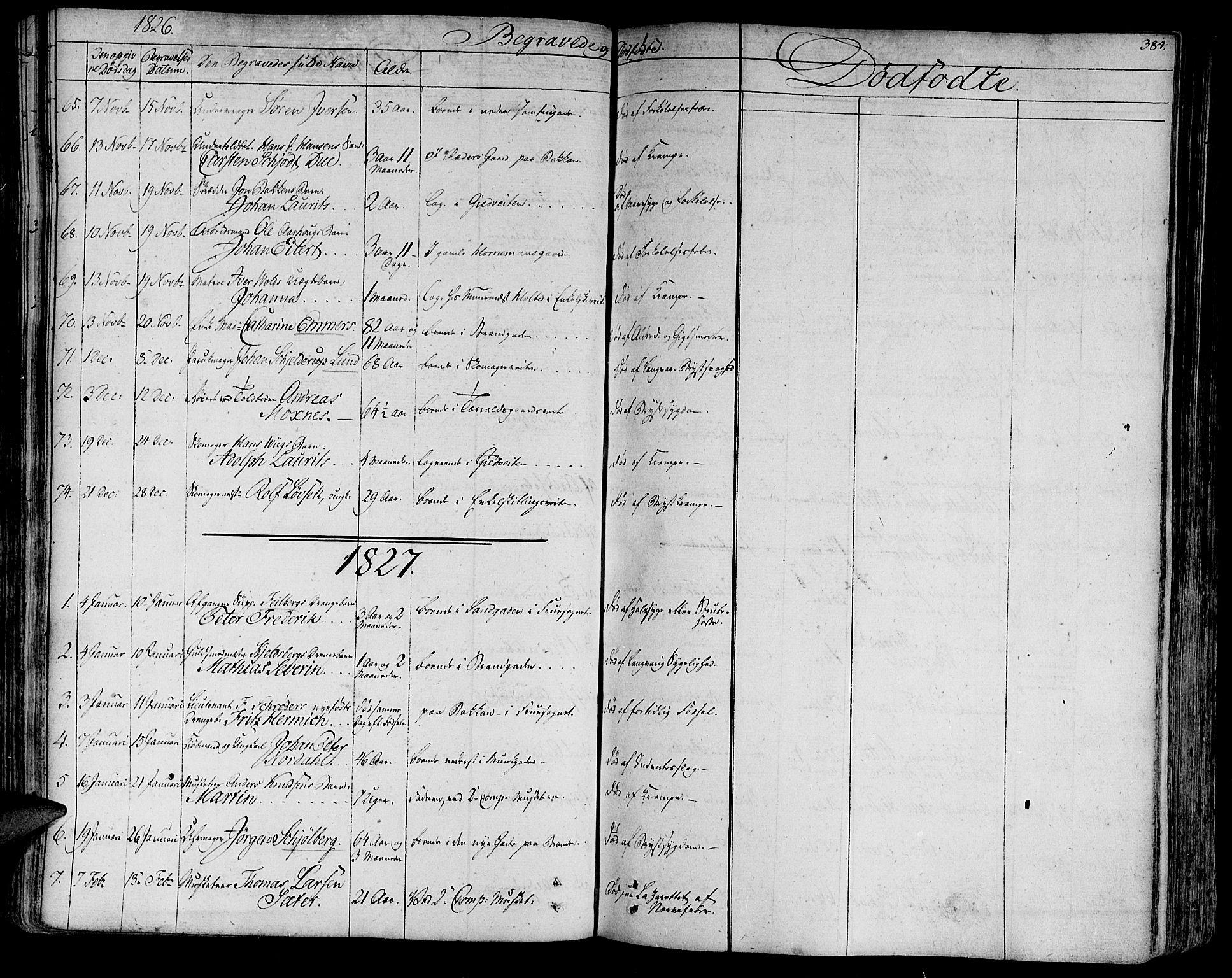 Ministerialprotokoller, klokkerbøker og fødselsregistre - Sør-Trøndelag, SAT/A-1456/602/L0109: Parish register (official) no. 602A07, 1821-1840, p. 384