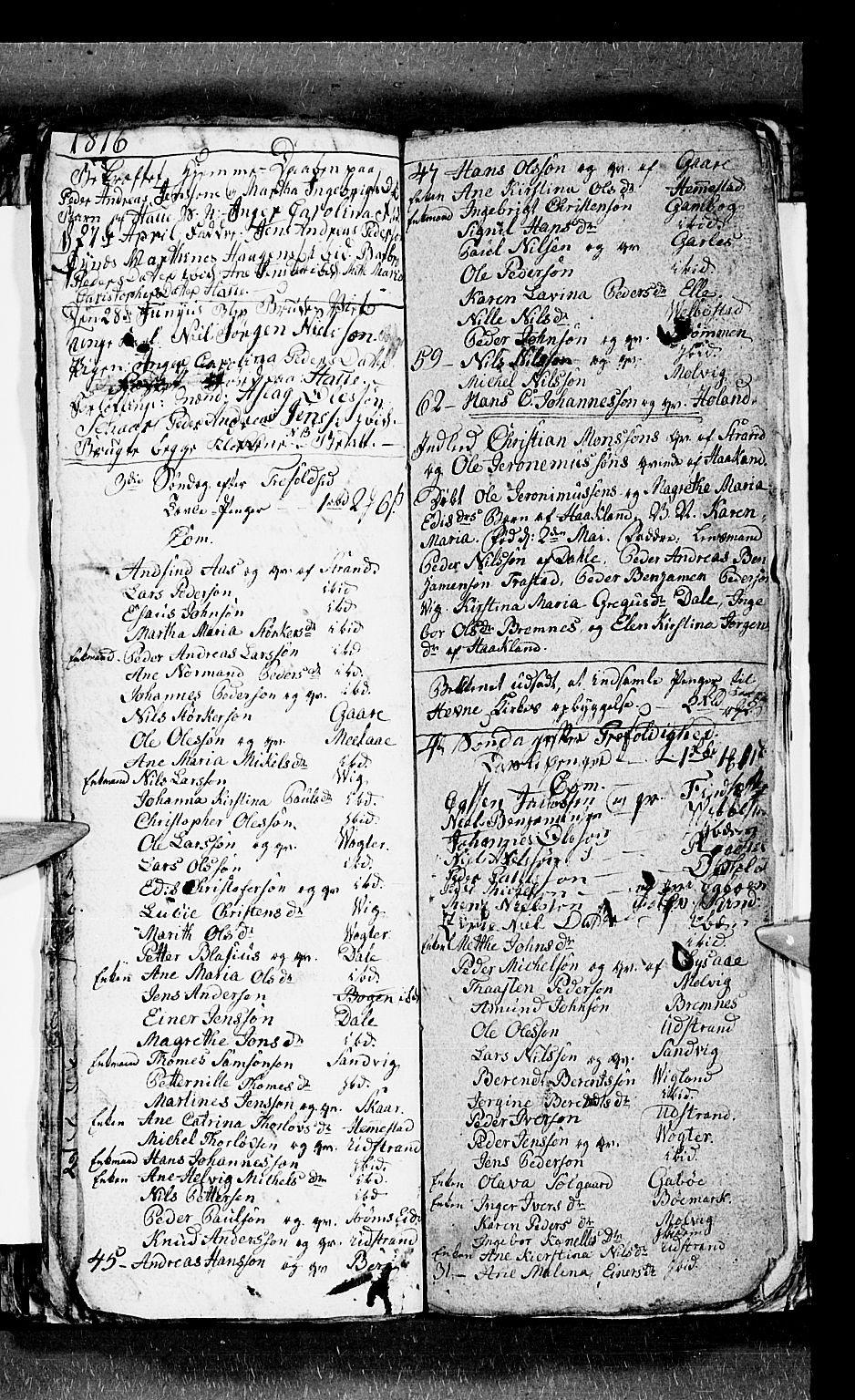 Kvæfjord sokneprestkontor, AV/SATØ-S-1323/G/Ga/Gab/L0001klokker: Parish register (copy) no. 1, 1806-1824