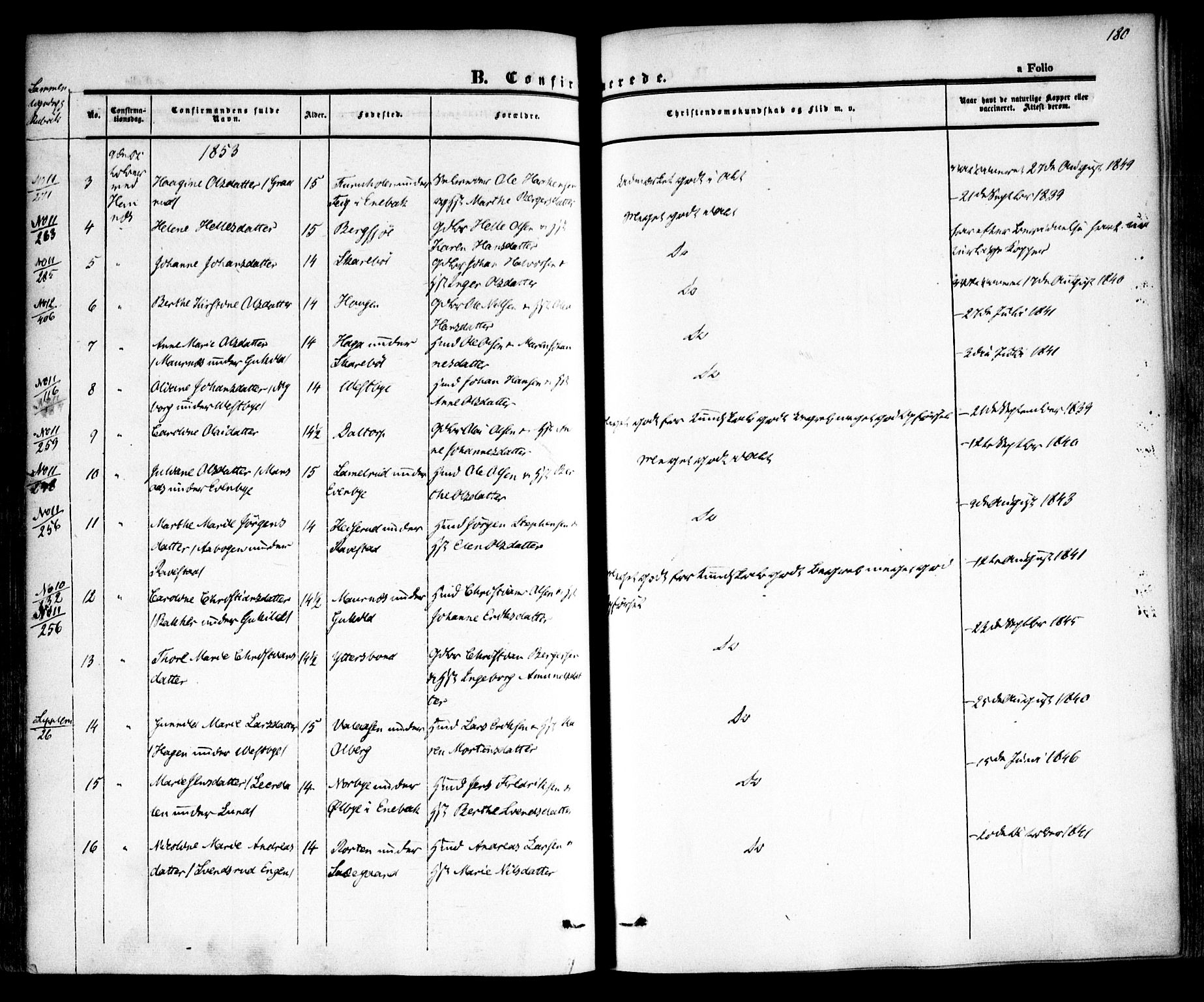 Høland prestekontor Kirkebøker, AV/SAO-A-10346a/F/Fa/L0009: Parish register (official) no. I 9, 1846-1853, p. 180