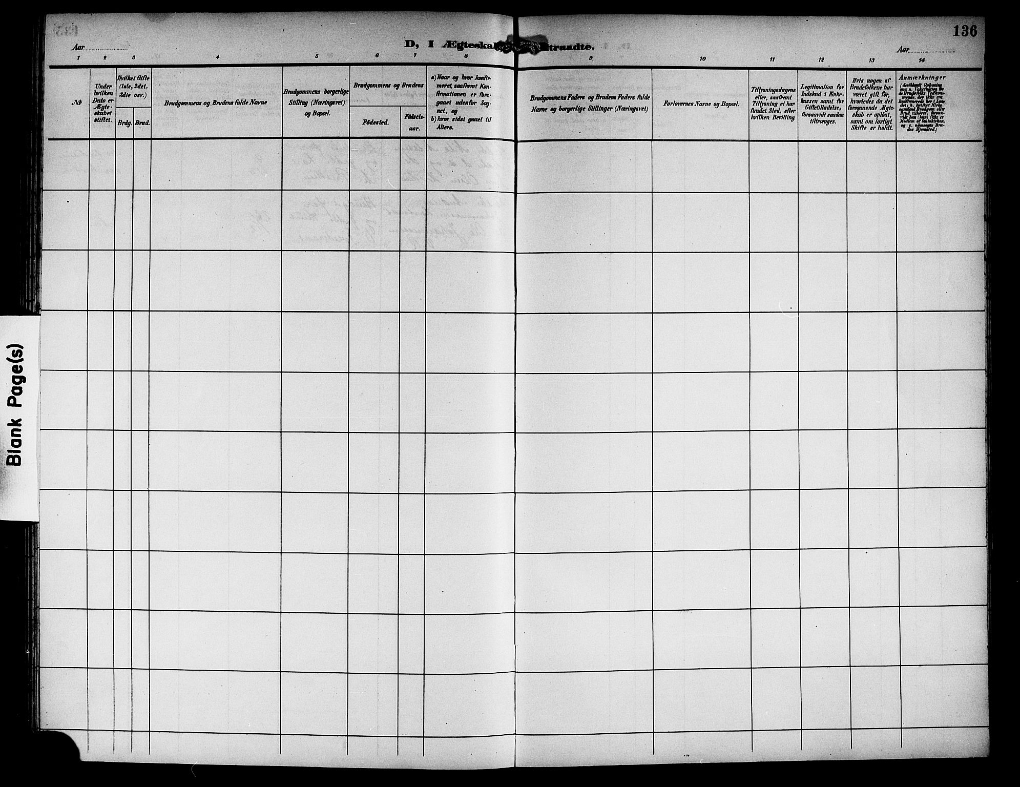 Haus sokneprestembete, AV/SAB-A-75601/H/Hab: Parish register (copy) no. C 3, 1893-1906, p. 136