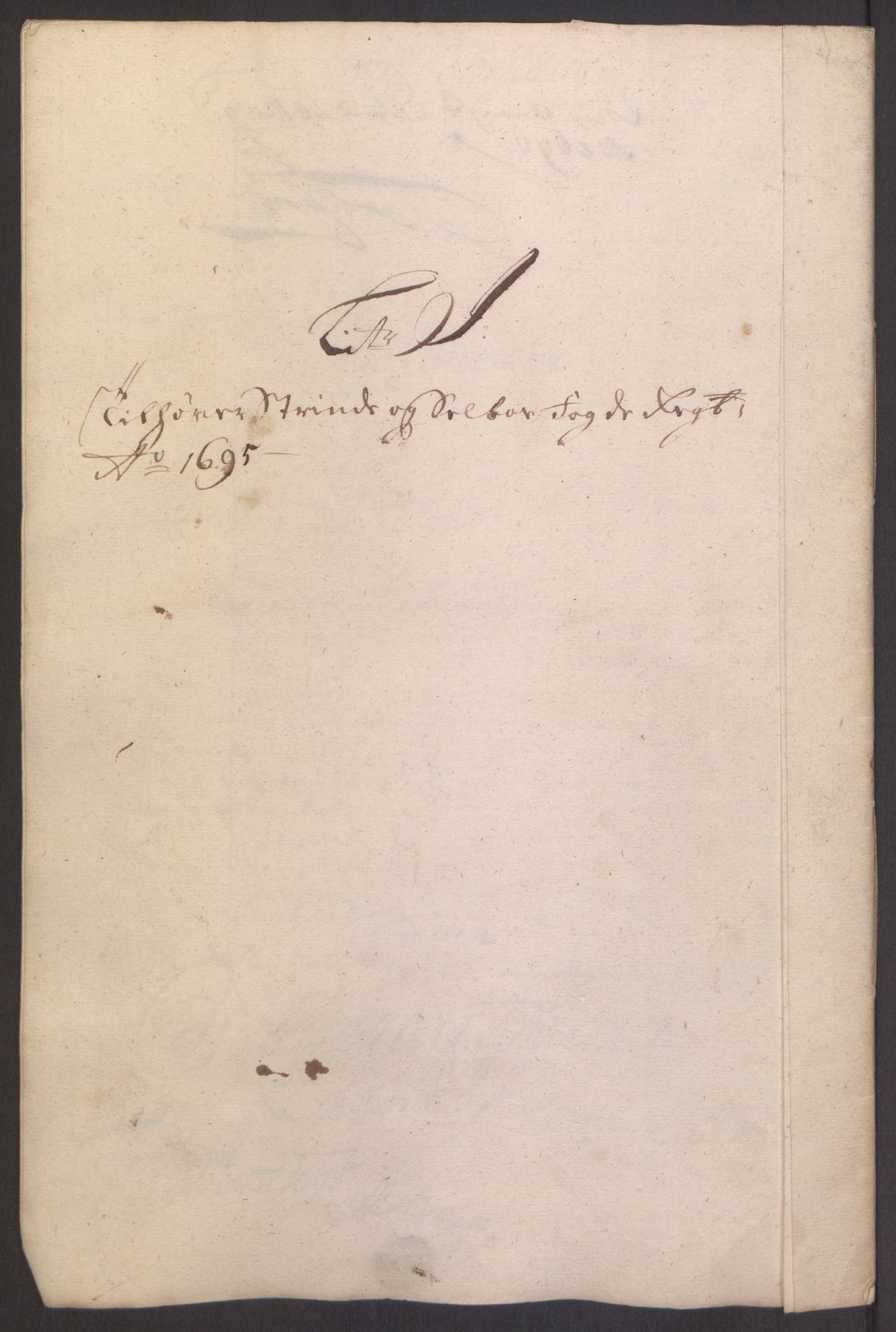 Rentekammeret inntil 1814, Reviderte regnskaper, Fogderegnskap, RA/EA-4092/R61/L4105: Fogderegnskap Strinda og Selbu, 1695, p. 75