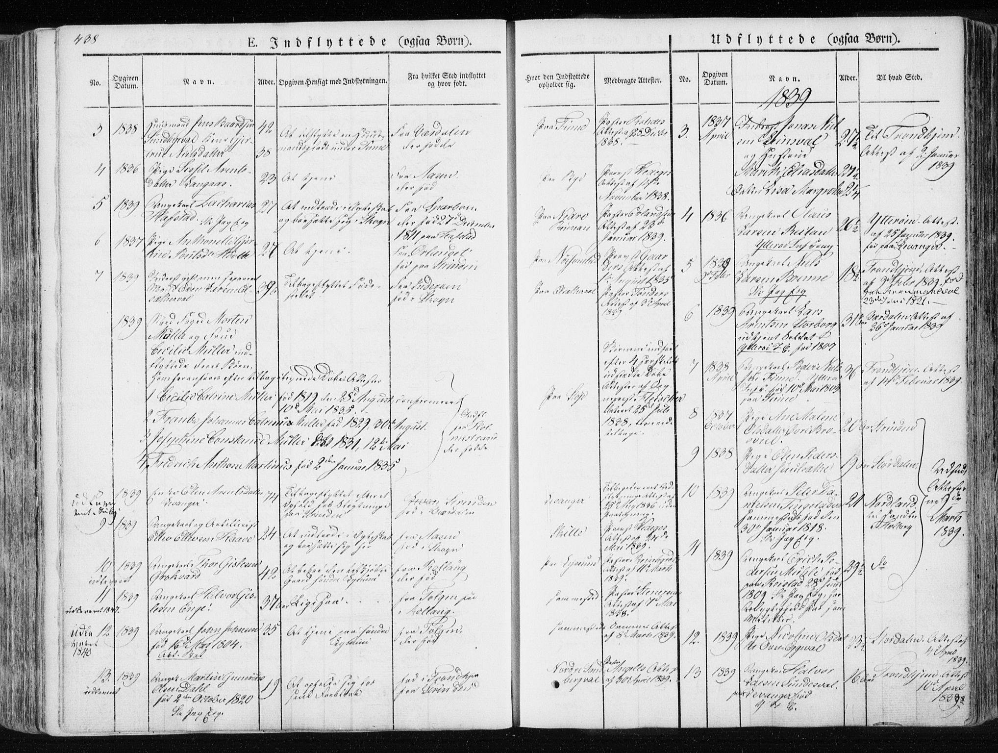 Ministerialprotokoller, klokkerbøker og fødselsregistre - Nord-Trøndelag, AV/SAT-A-1458/717/L0154: Parish register (official) no. 717A06 /1, 1836-1849, p. 438