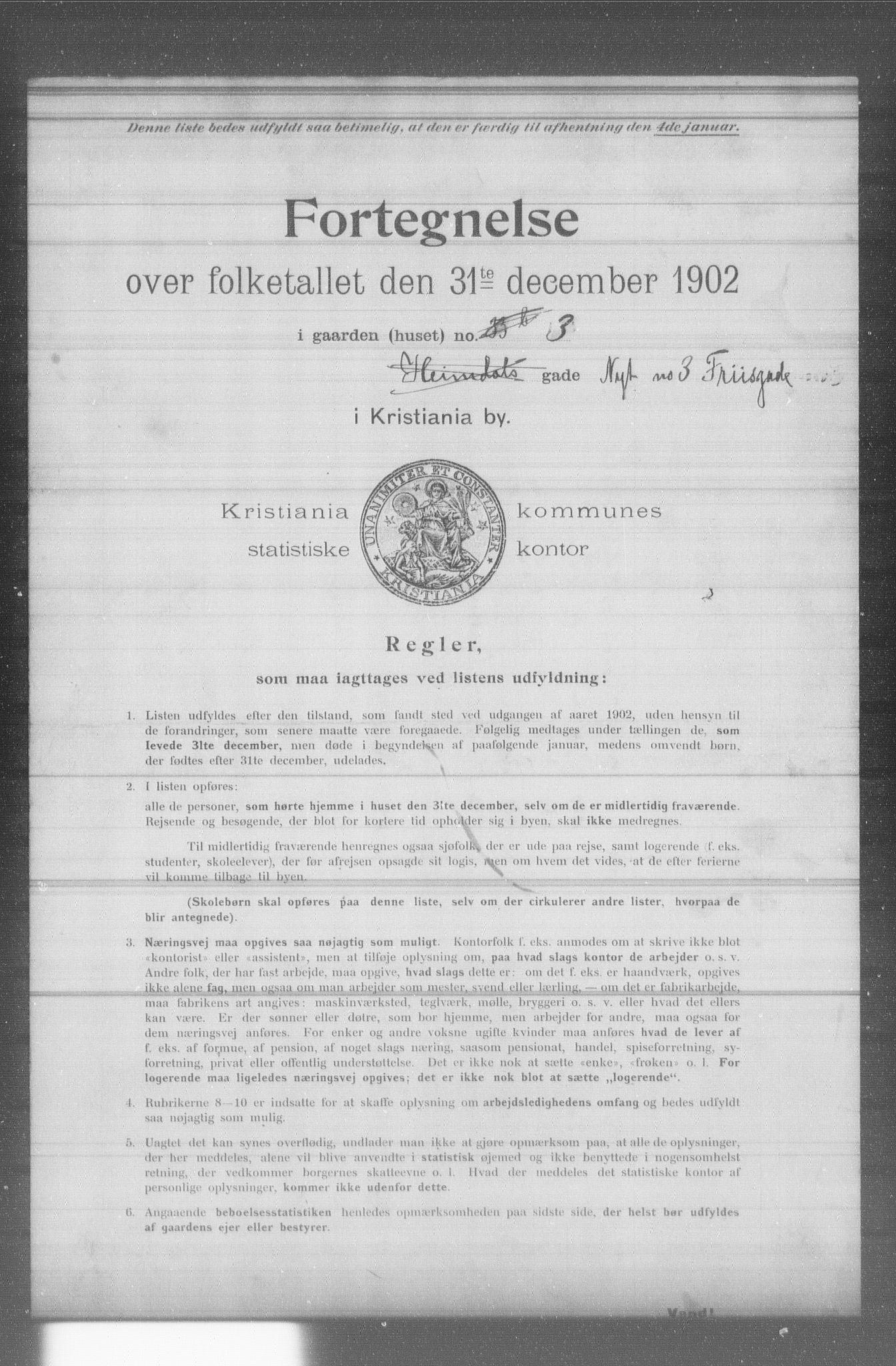 OBA, Municipal Census 1902 for Kristiania, 1902, p. 5192