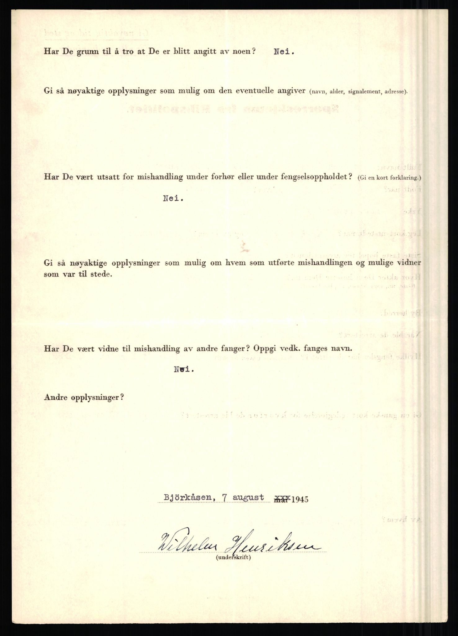 Rikspolitisjefen, AV/RA-S-1560/L/L0007: Heen, Erik C. - Iversen, Trygve, 1940-1945, p. 106
