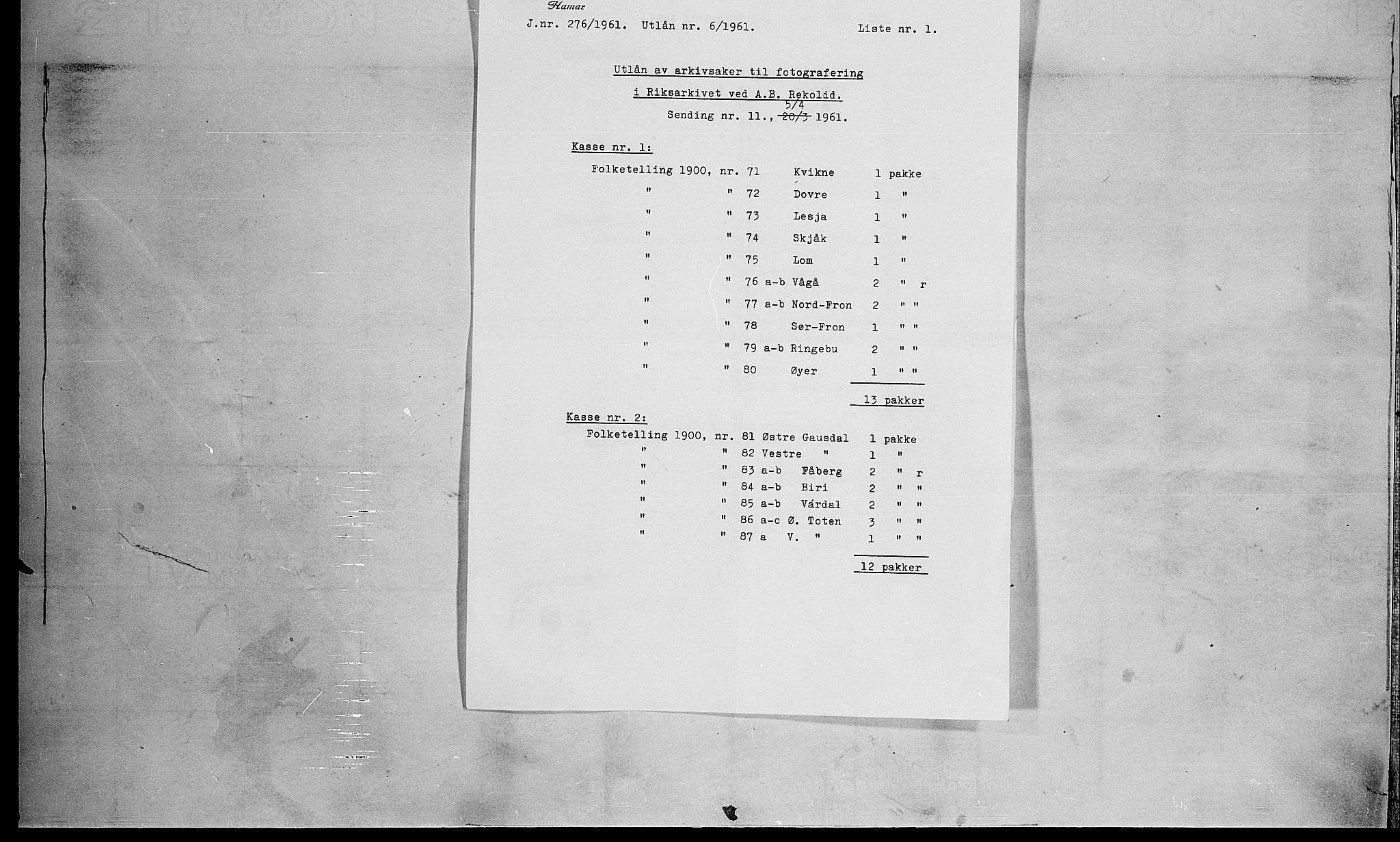 SAH, 1900 census for Fåberg, 1900, p. 64