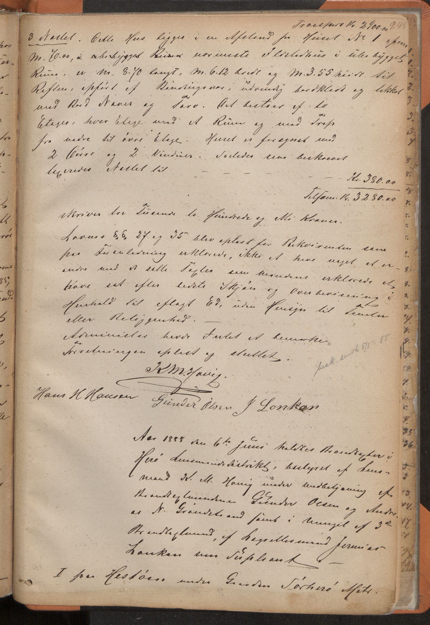 Norges Brannkasse Herøy, AV/SAT-A-5570, 1872-1888, p. 248a