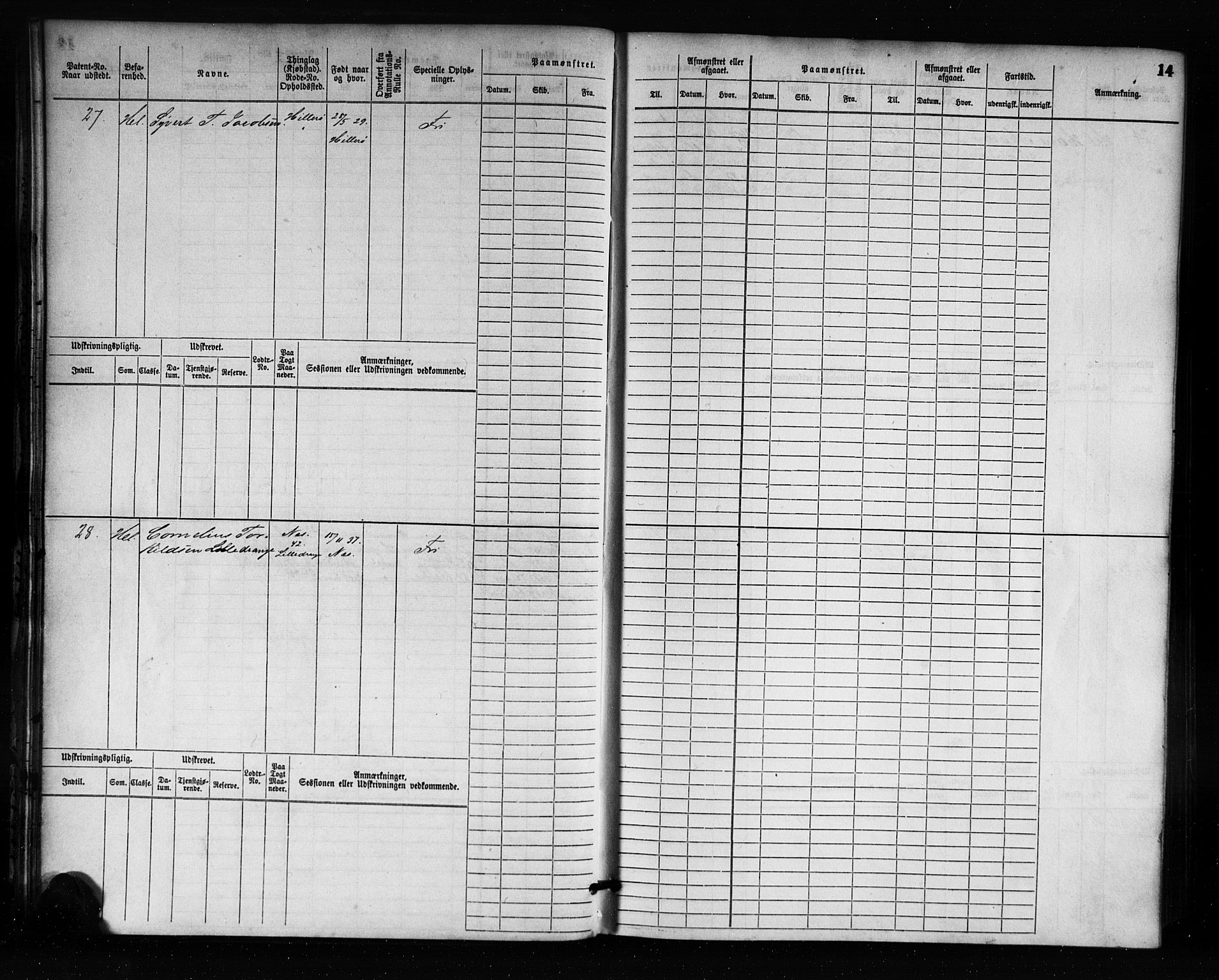 Flekkefjord mønstringskrets, AV/SAK-2031-0018/F/Fb/L0001: Hovedrulle nr 1-764, N-4, 1868-1900, p. 15