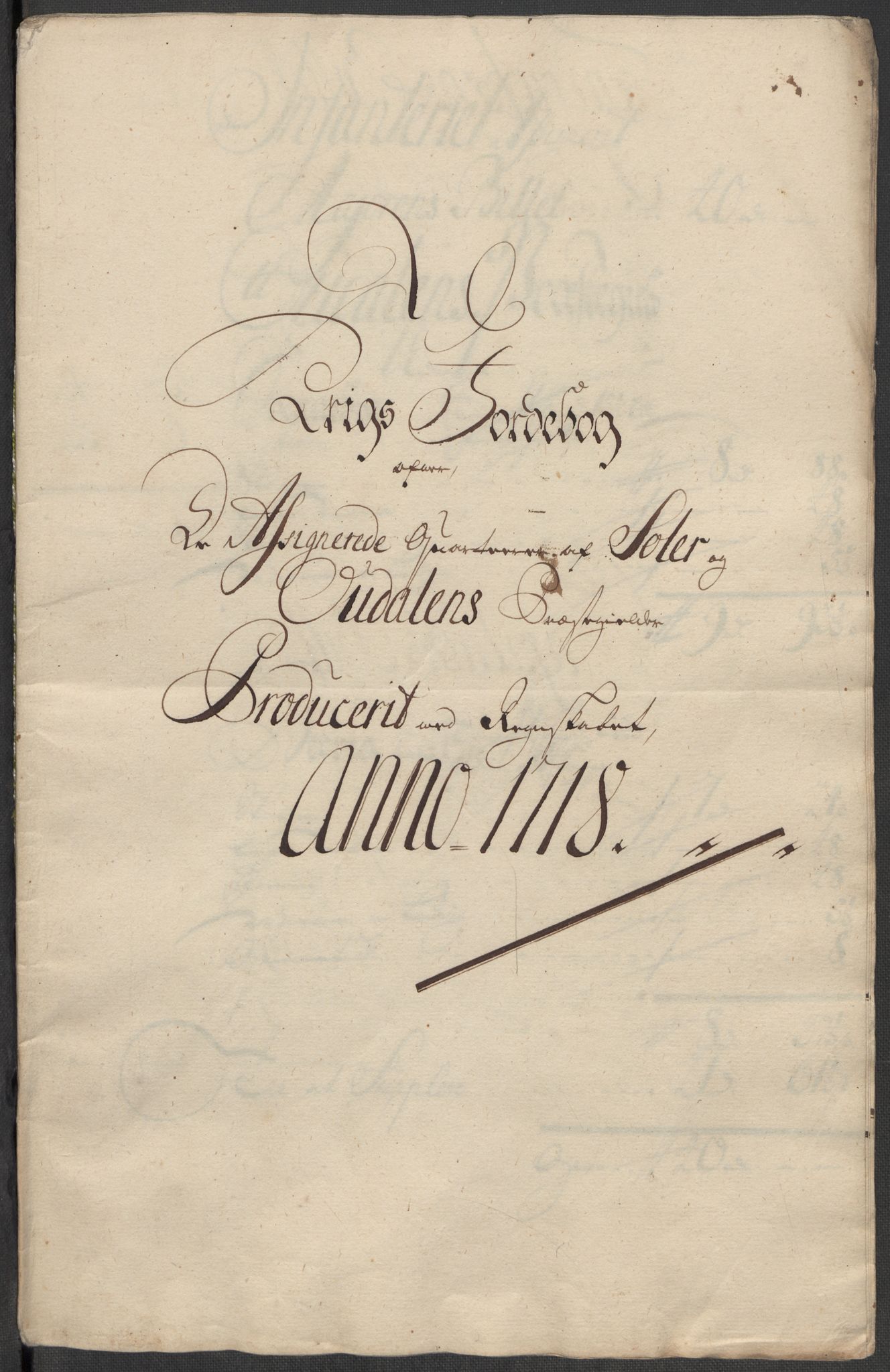 Rentekammeret inntil 1814, Reviderte regnskaper, Fogderegnskap, AV/RA-EA-4092/R13/L0857: Fogderegnskap Solør, Odal og Østerdal, 1718, p. 266