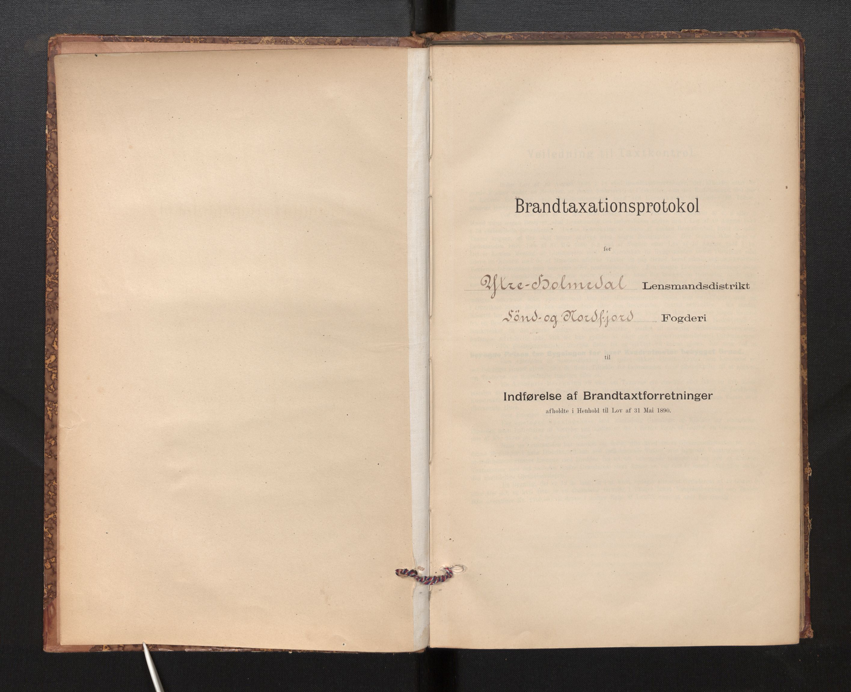 Lensmannen i Fjaler, SAB/A-27201/0012/L0006: Branntakstprotokoll, skjematakst, 1895-1937