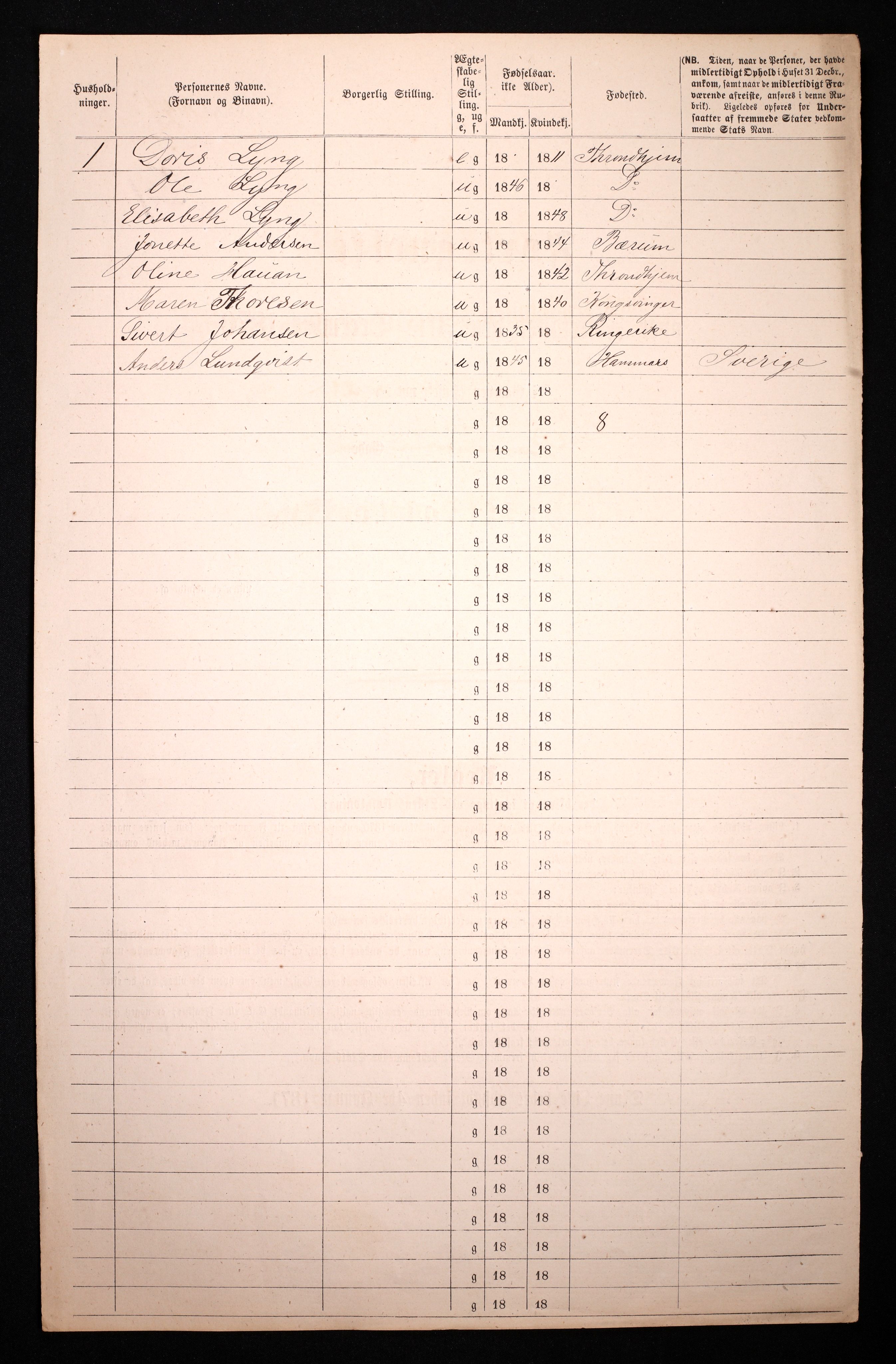 RA, 1870 census for 0301 Kristiania, 1870, p. 685