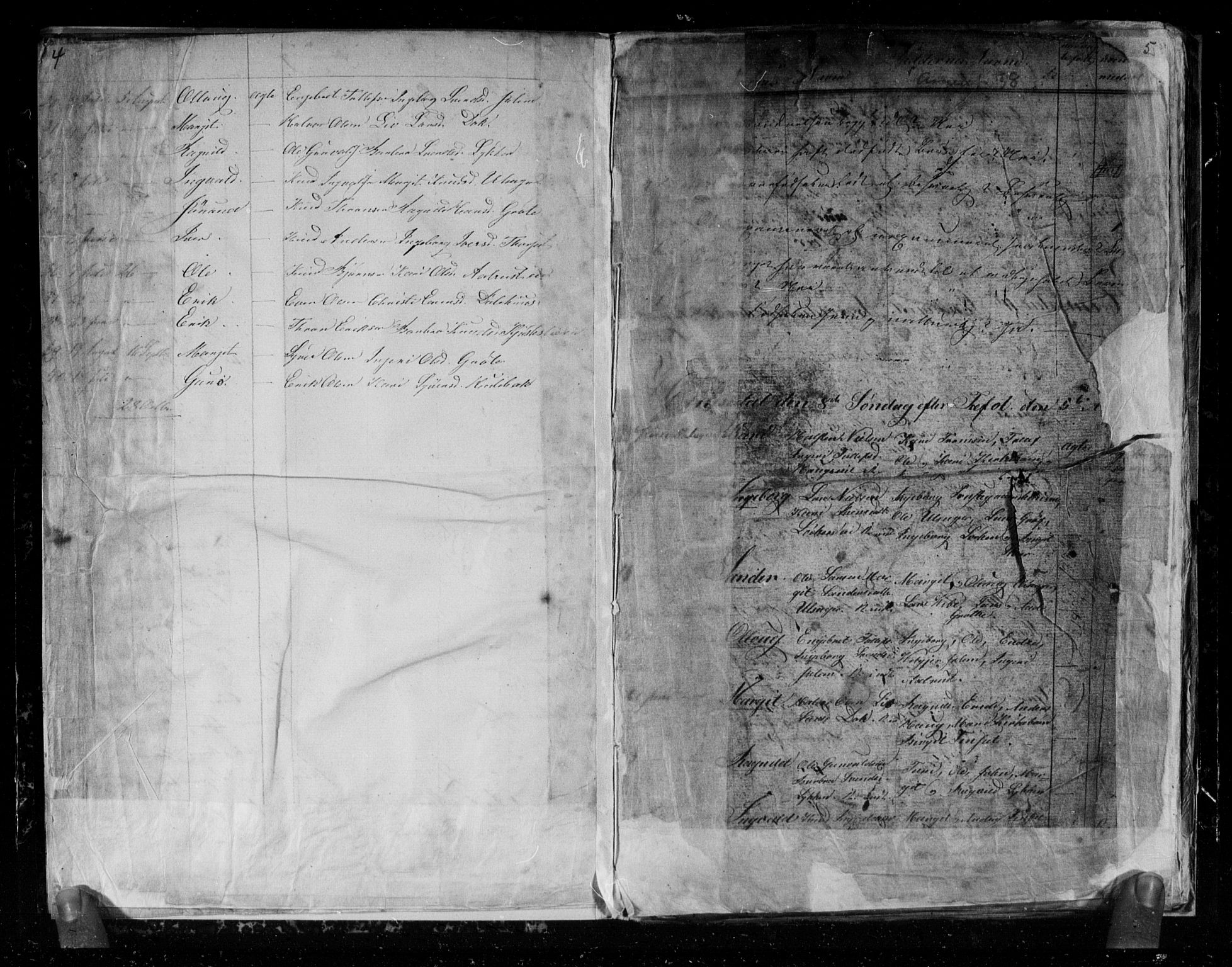 Gol kirkebøker, SAKO/A-226/G/Gb/L0002: Parish register (copy) no. II 2, 1838-1844, p. 4-5