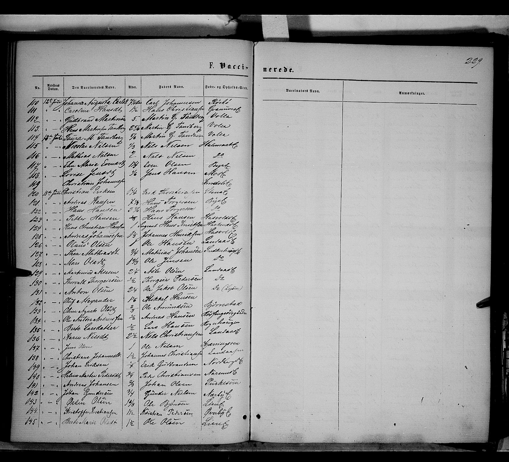 Søndre Land prestekontor, SAH/PREST-122/K/L0001: Parish register (official) no. 1, 1860-1877, p. 229