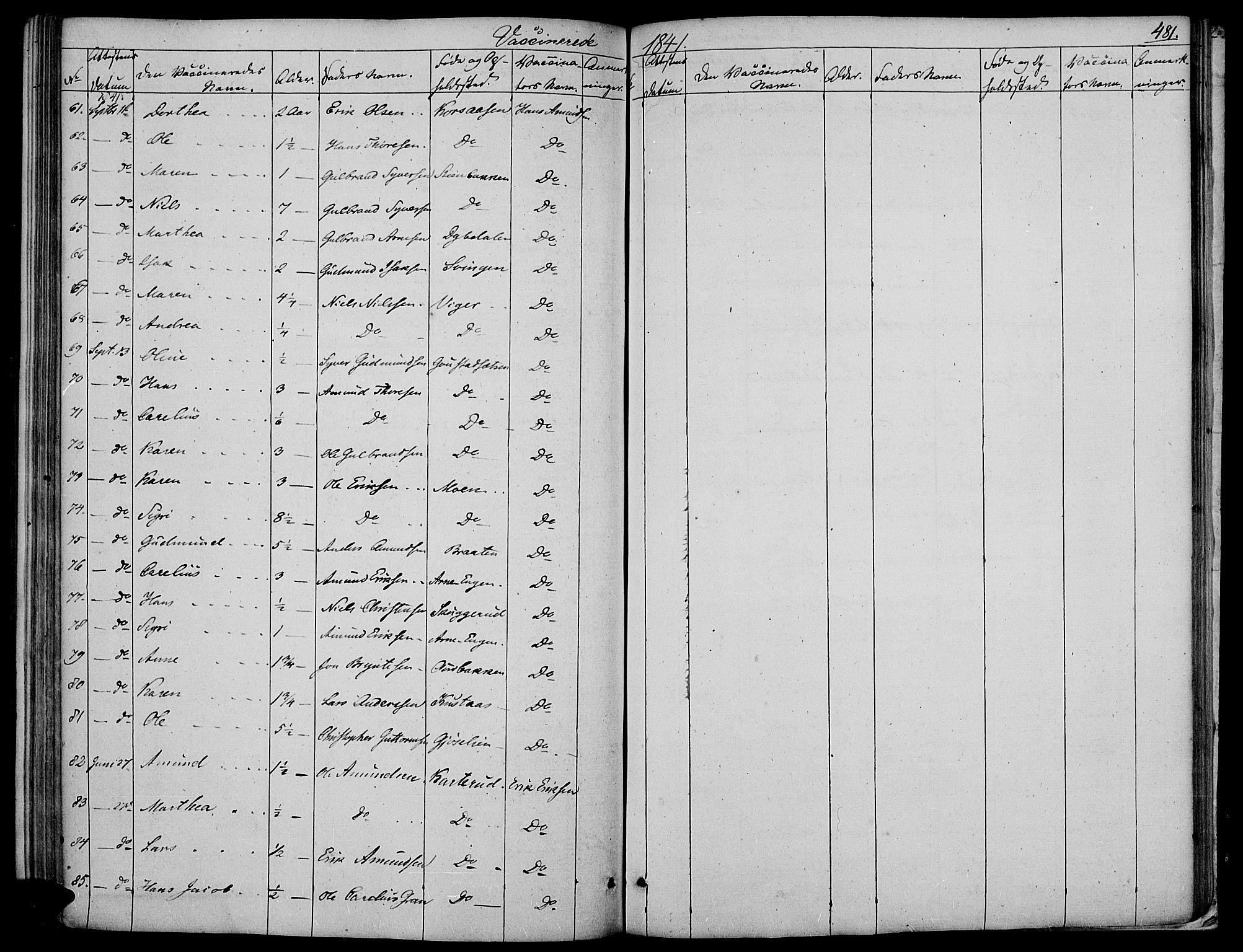 Vinger prestekontor, AV/SAH-PREST-024/H/Ha/Haa/L0008: Parish register (official) no. 8, 1839-1847, p. 481