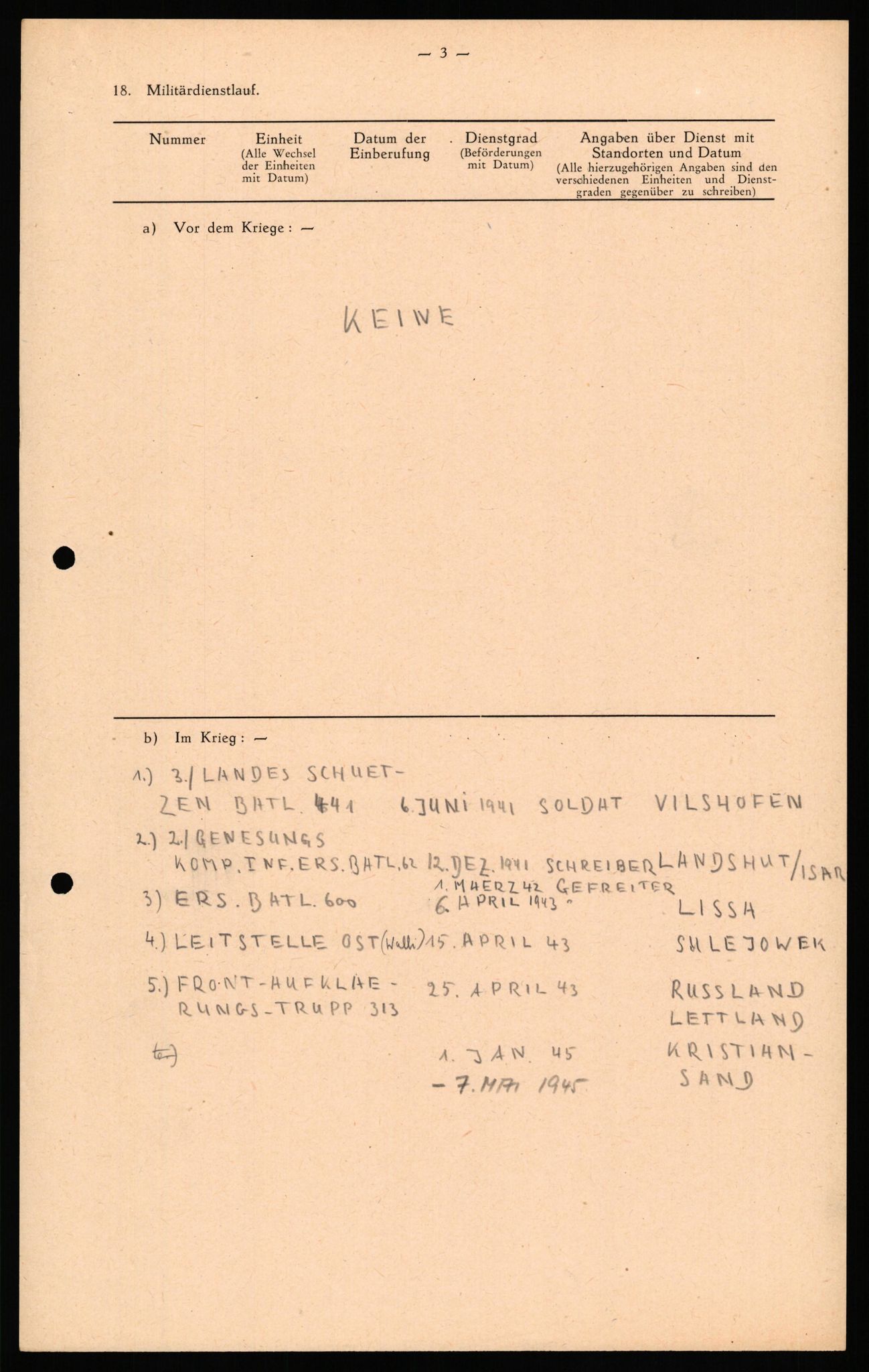 Forsvaret, Forsvarets overkommando II, AV/RA-RAFA-3915/D/Db/L0039: CI Questionaires. Tyske okkupasjonsstyrker i Norge. Østerrikere., 1945-1946, p. 334