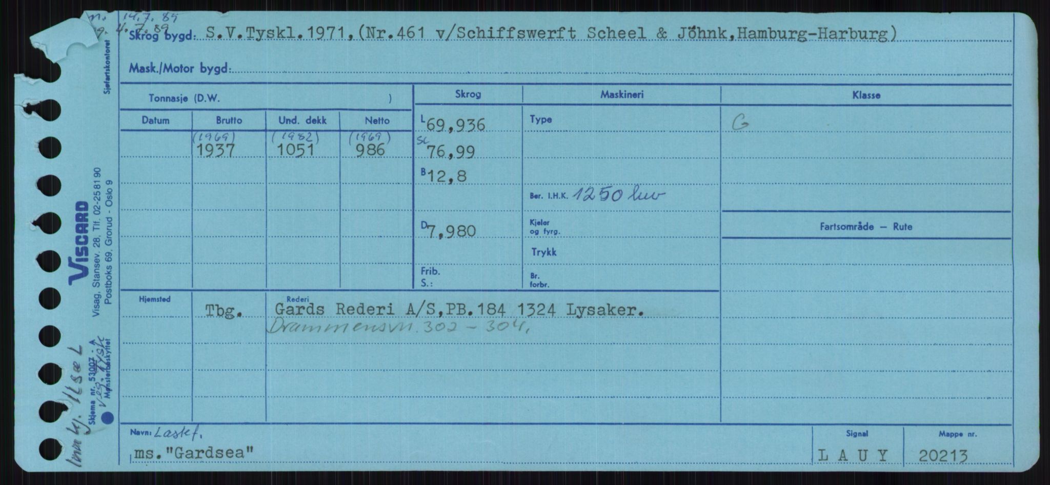 Sjøfartsdirektoratet med forløpere, Skipsmålingen, AV/RA-S-1627/H/Ha/L0002/0002: Fartøy, Eik-Hill / Fartøy, G-Hill, p. 39