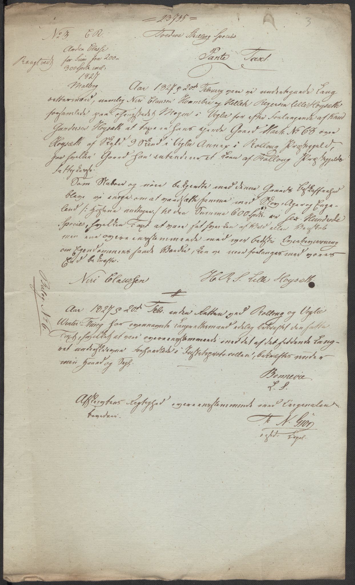 Riksarkivets diplomsamling, AV/RA-EA-5965/F15/L0019: Prestearkiv - Buskerud og Telemark, 1618-1841, p. 97