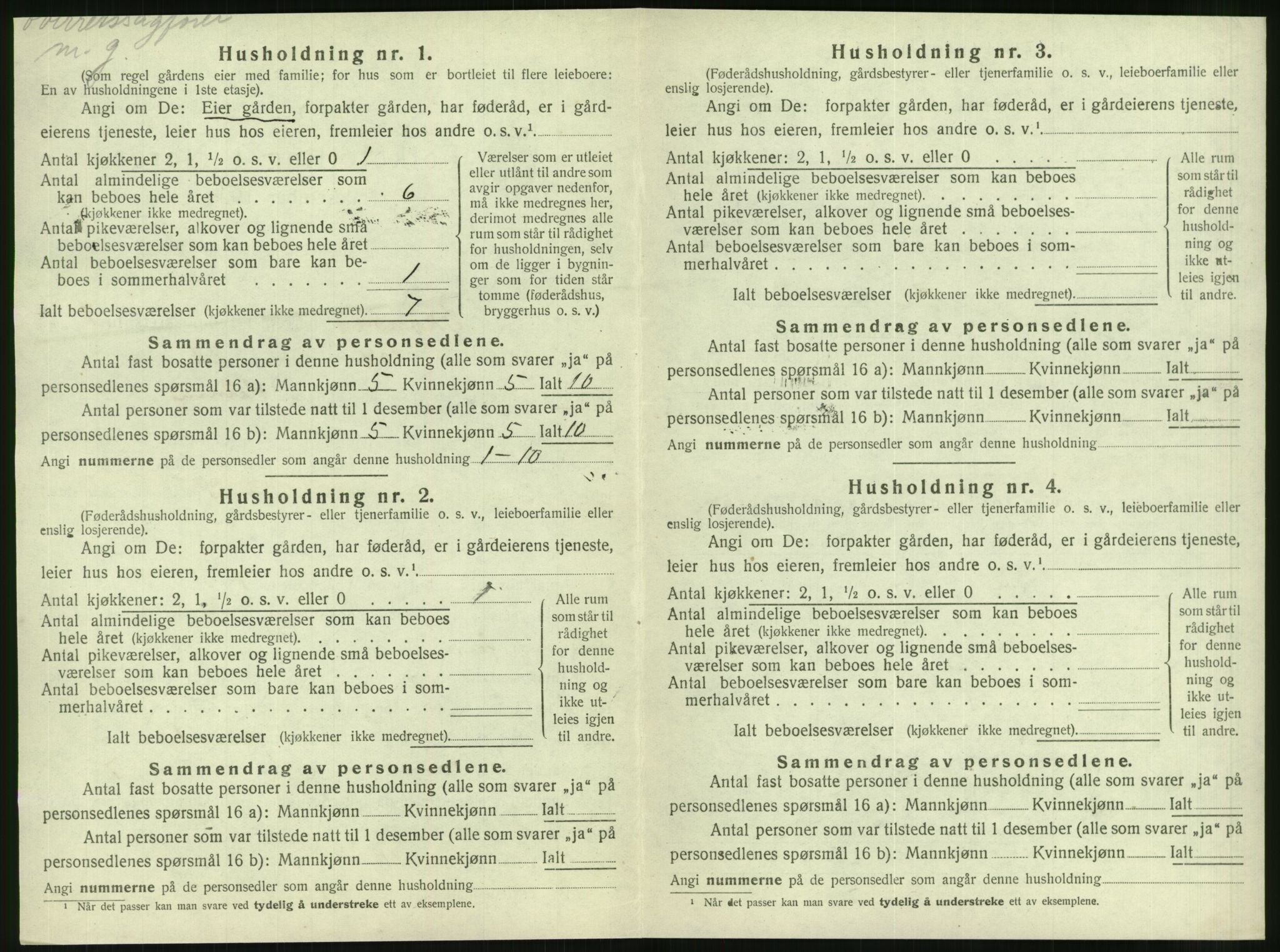 SAT, 1920 census for Brønnøy, 1920, p. 623